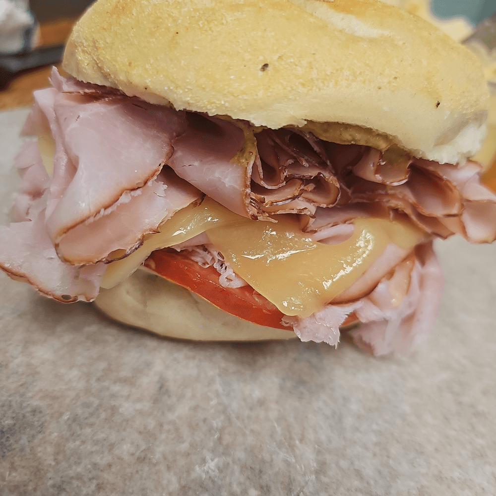#1 Virginia Ham, Melted Swiss Sandwich