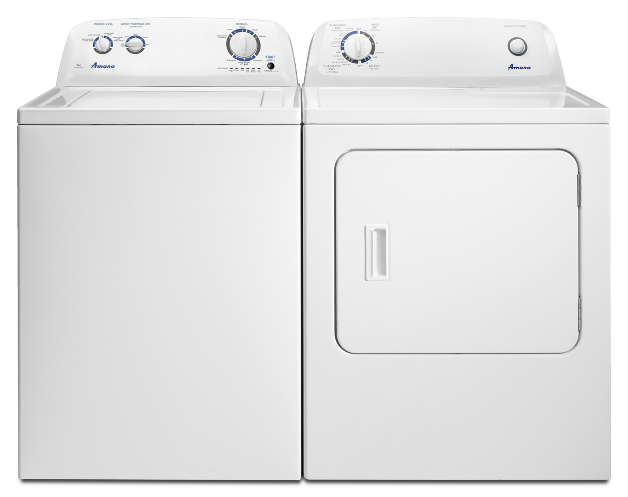 3.5 Cu. Ft. Top Load Washer w/ 6.5 Cu. Ft. Electric Dryer -  White