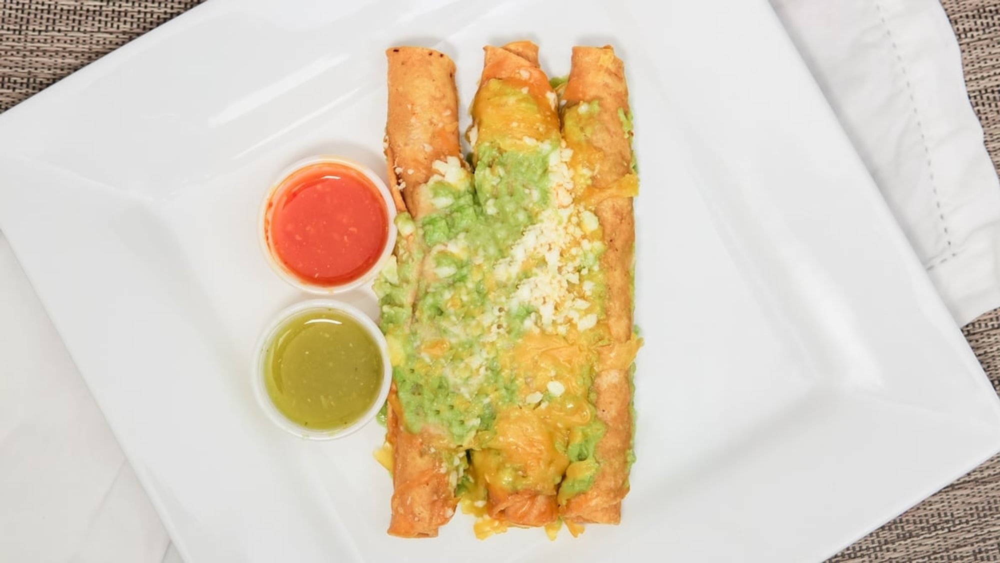 11. Three Rolled Guacamole