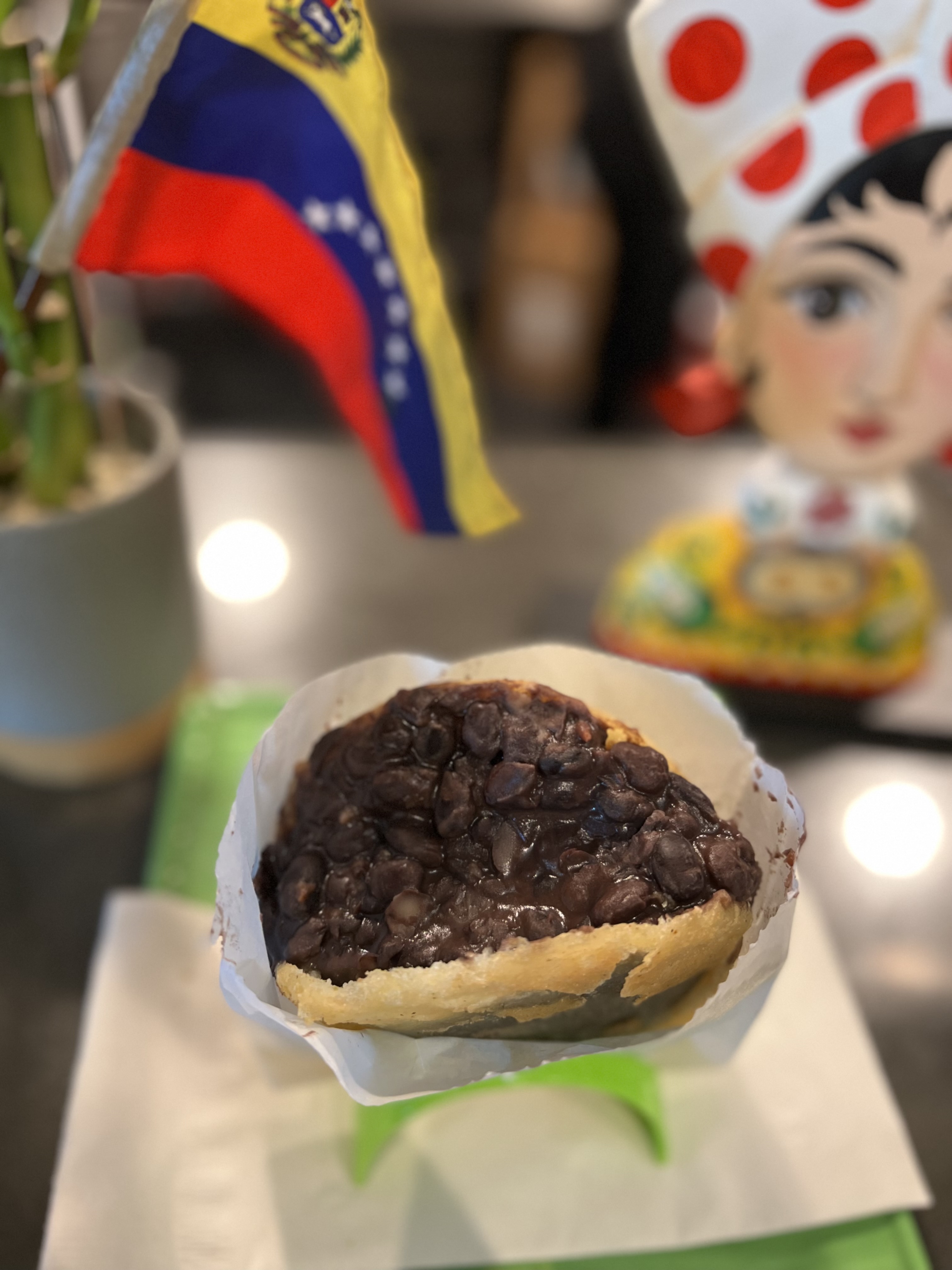 Black Bean Arepa (H. Hour)