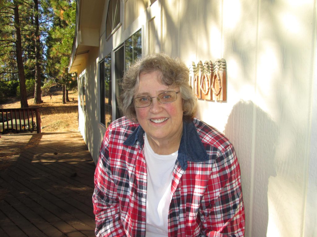 Leslie Frates at her parents' cabin