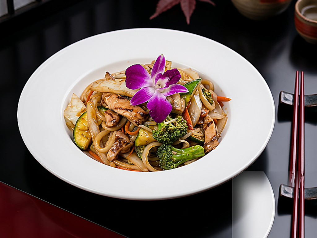 Chicken Udon (Stir-Fried)