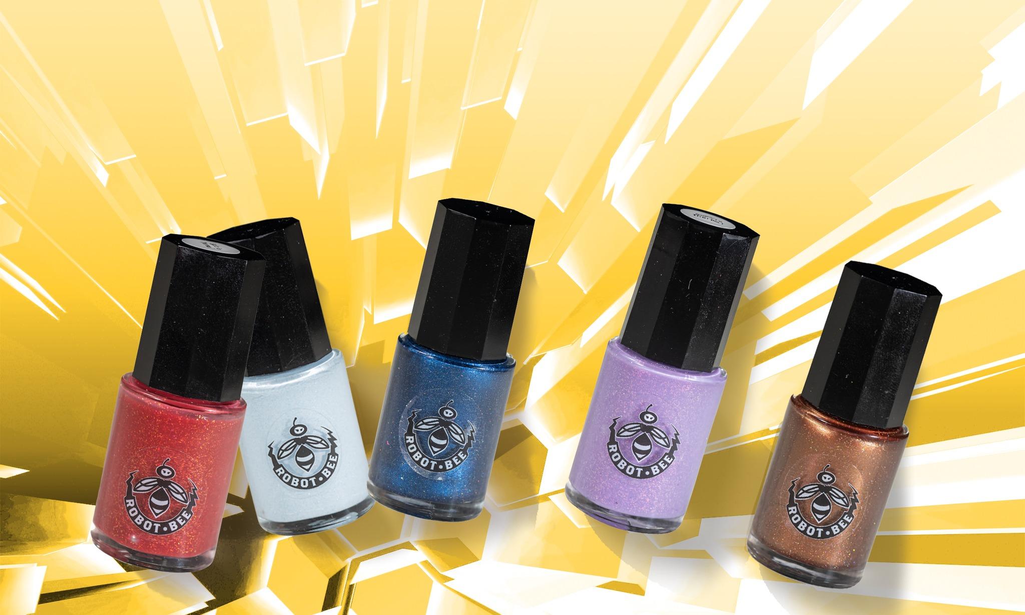 Robot Bee Nail Polish Image