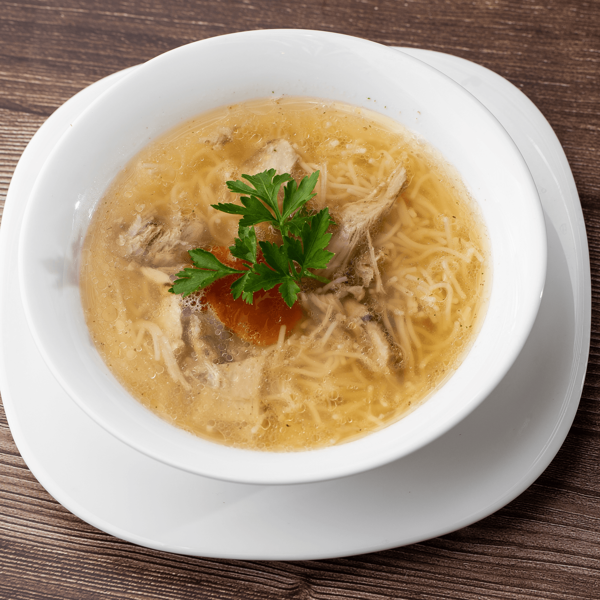 Spicy Shredded Chicken Noodle Soup