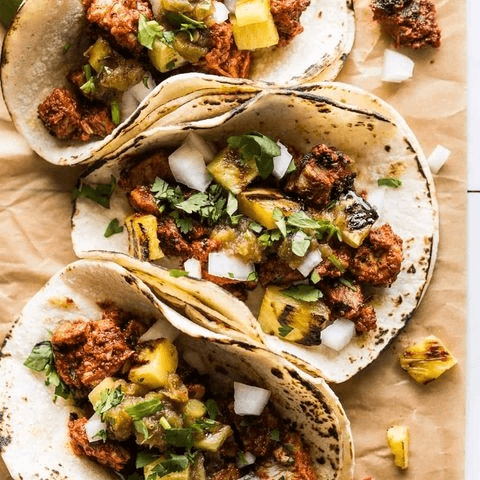 BEEF TACO AL PASTOR (1pc)