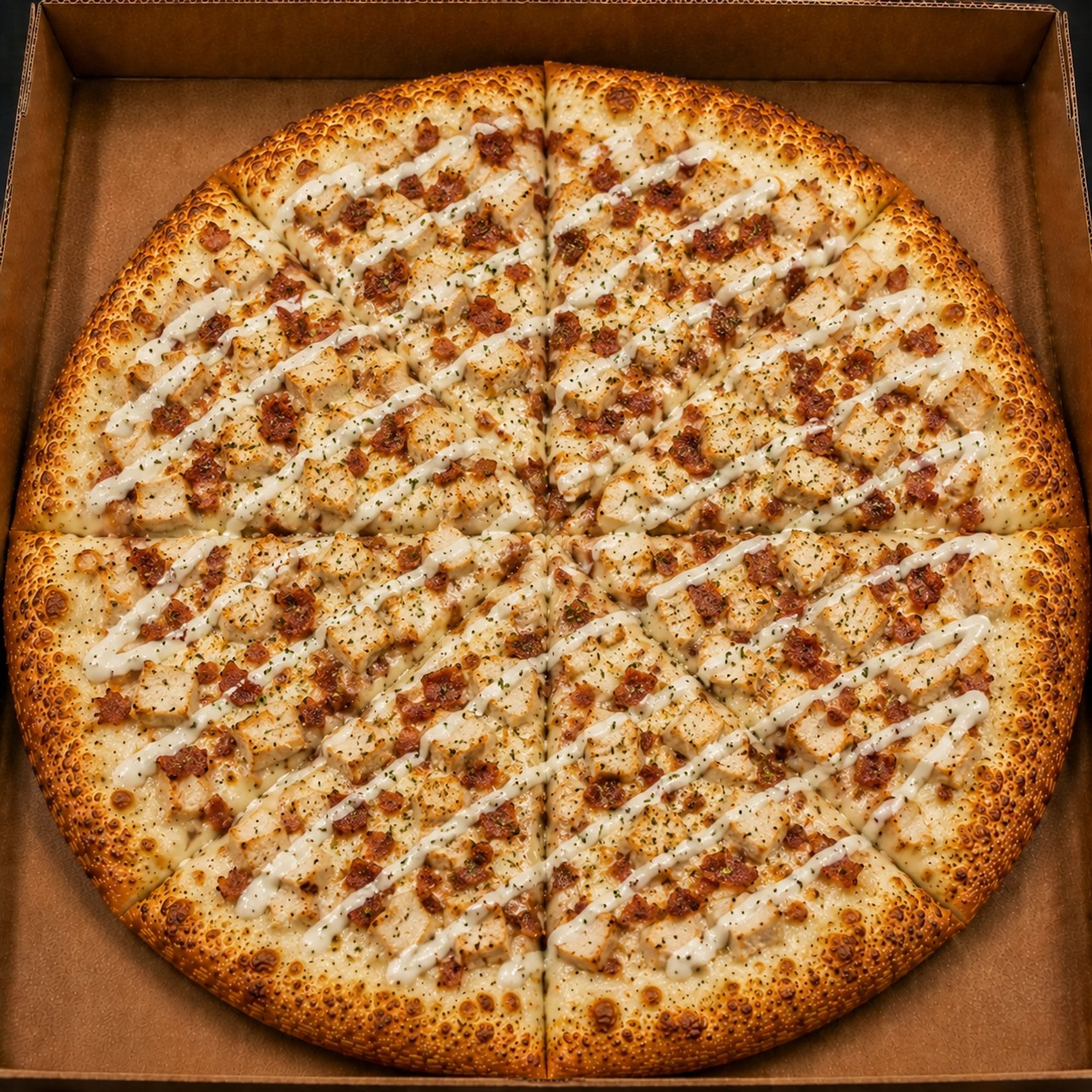 Chicken Bacon Ranch Pizza