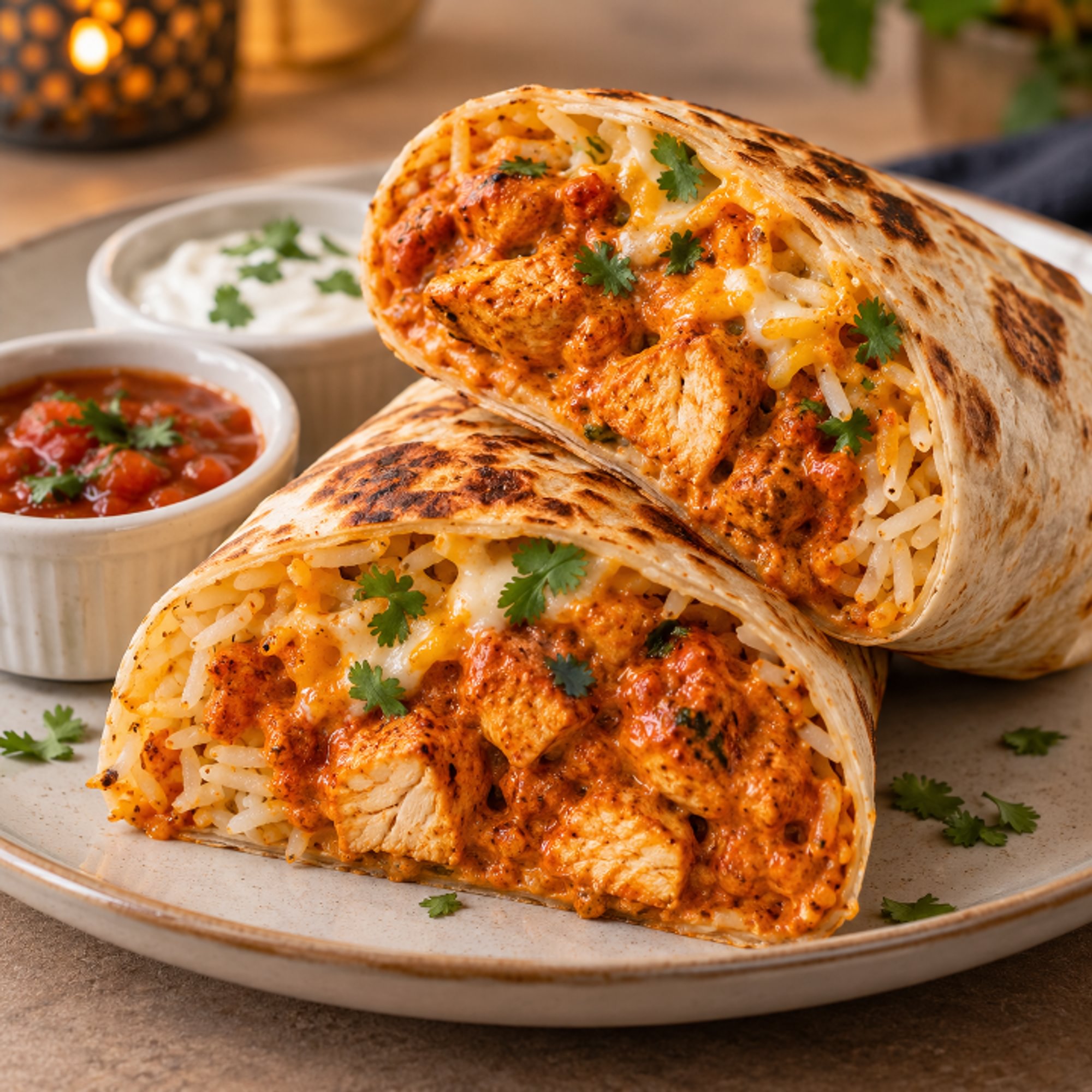 Chicken Tikka Masala Burrito