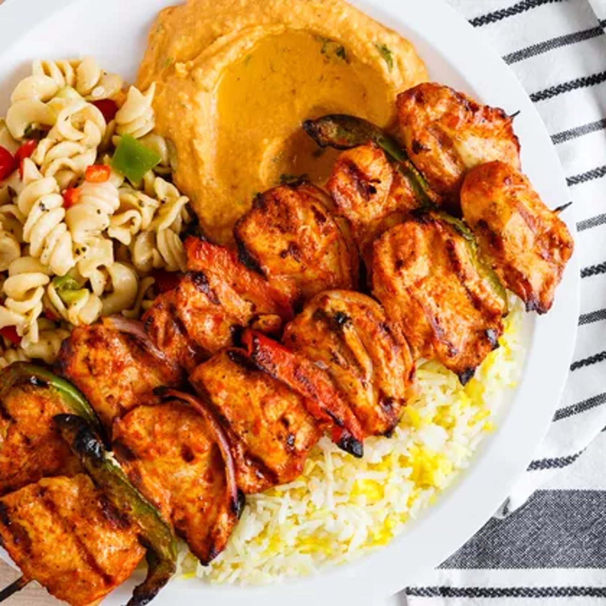 2 Chicken Kabob Plate