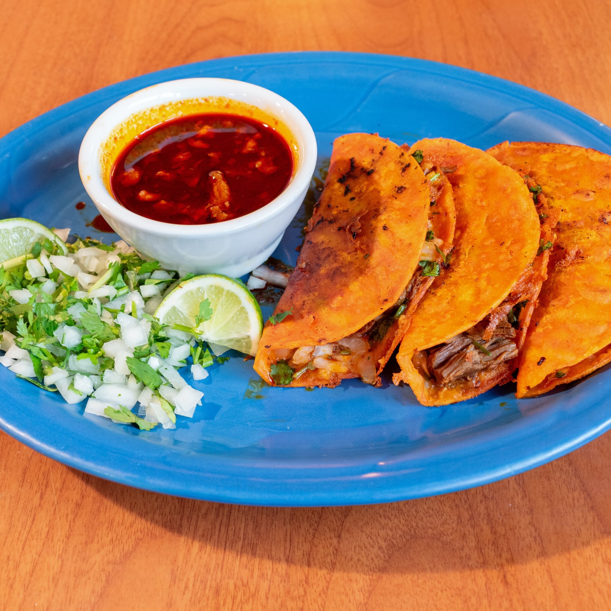3 Quesabirrias with consome