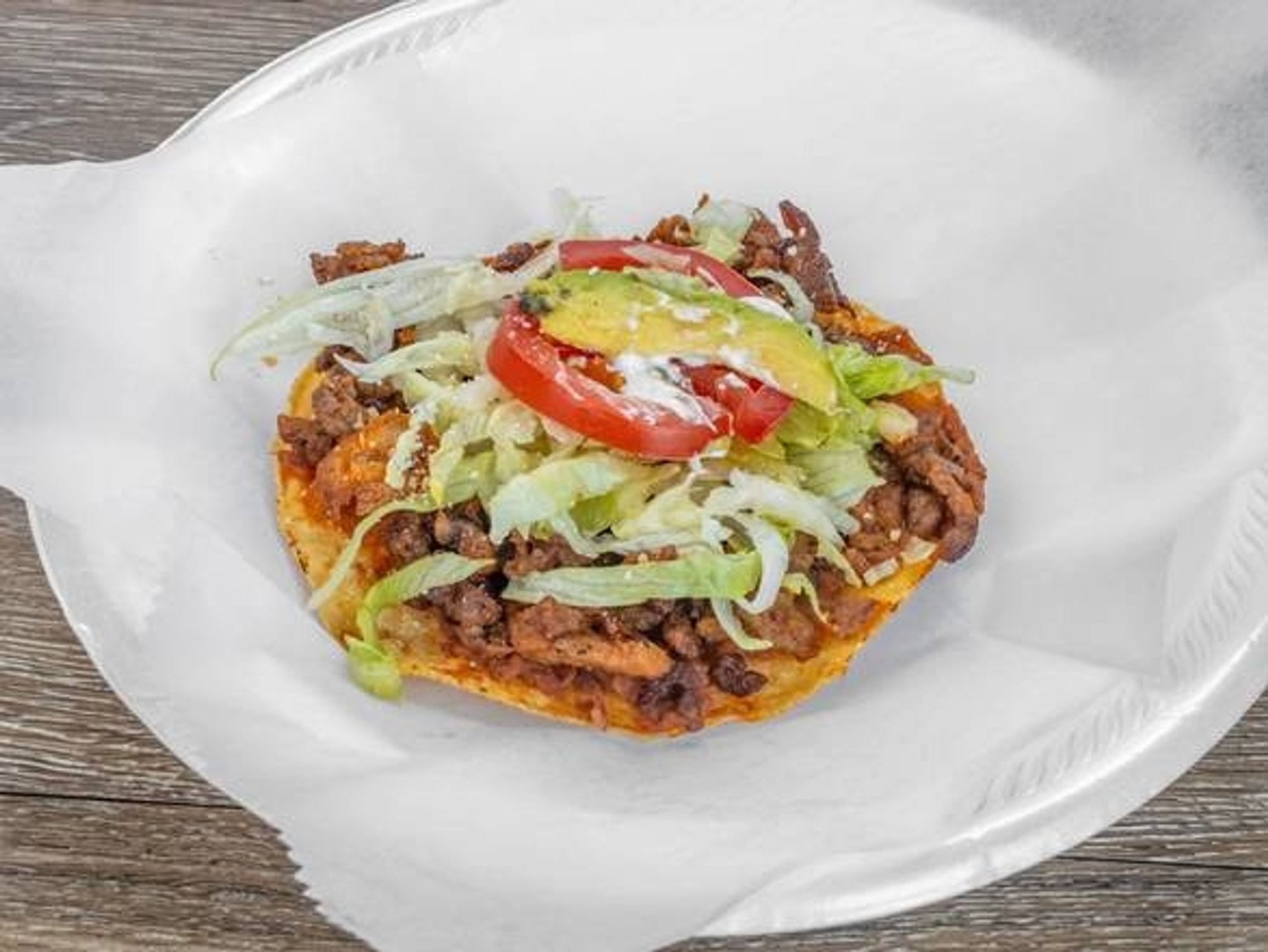Beef Fajita Tostada