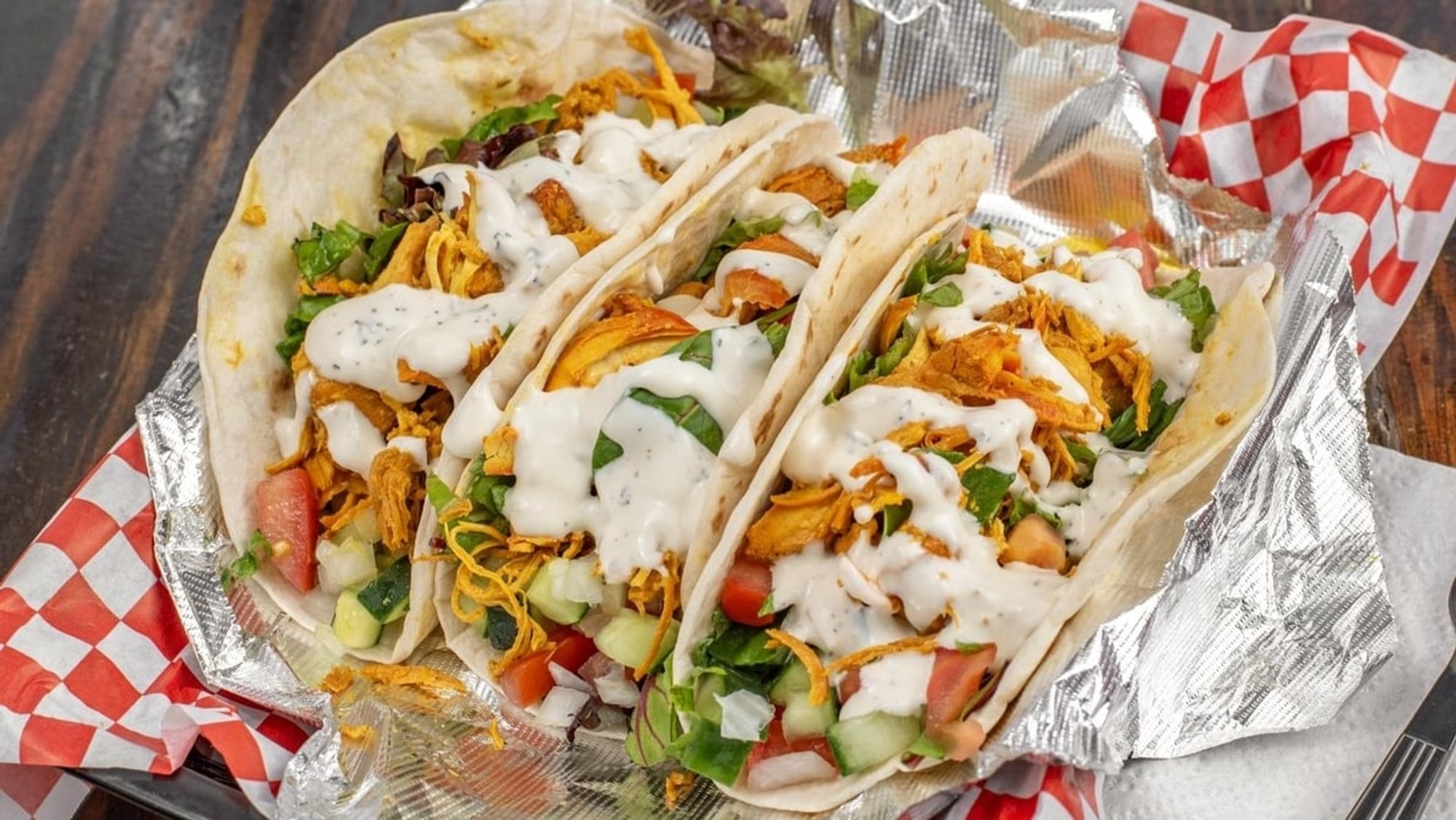 Three Chicken Tacos