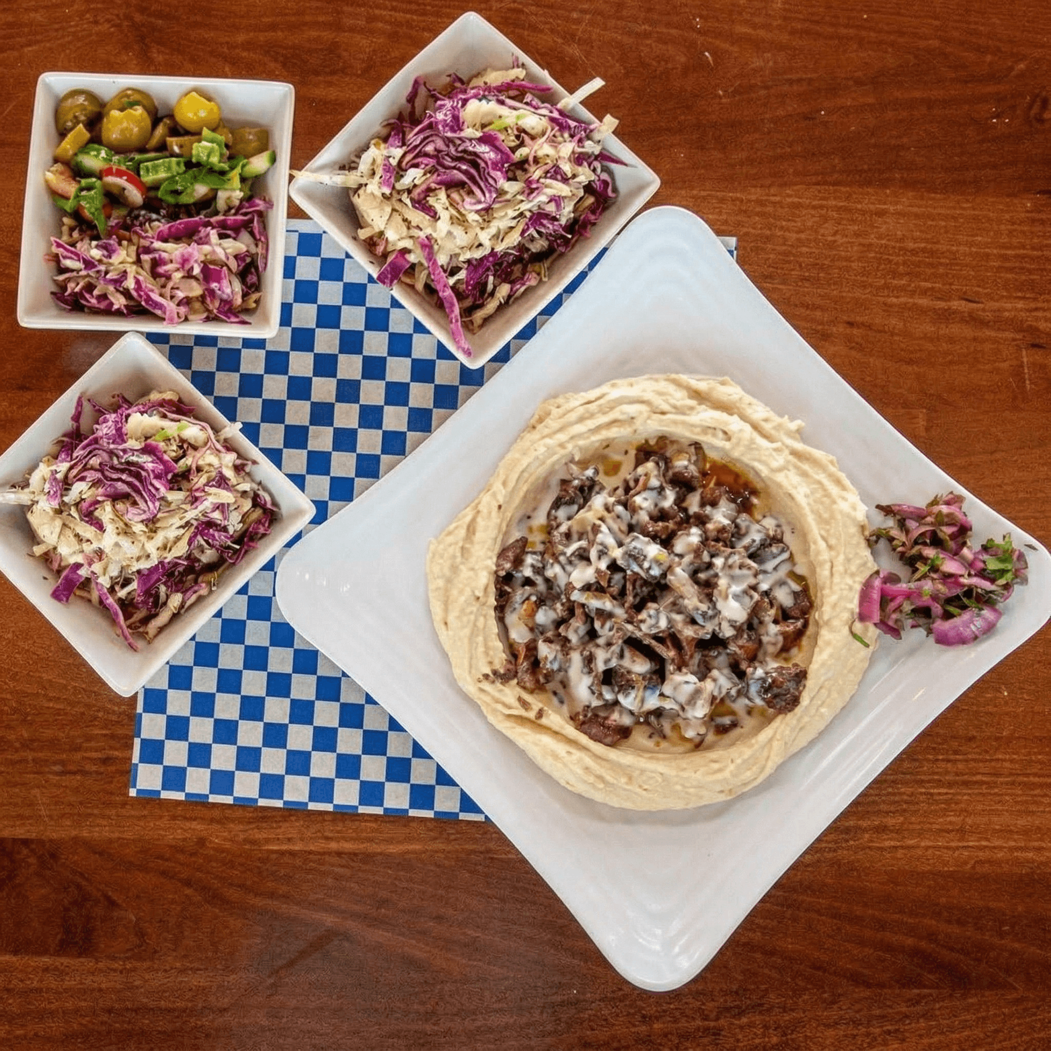 Levant Shawarma Hummus Plate