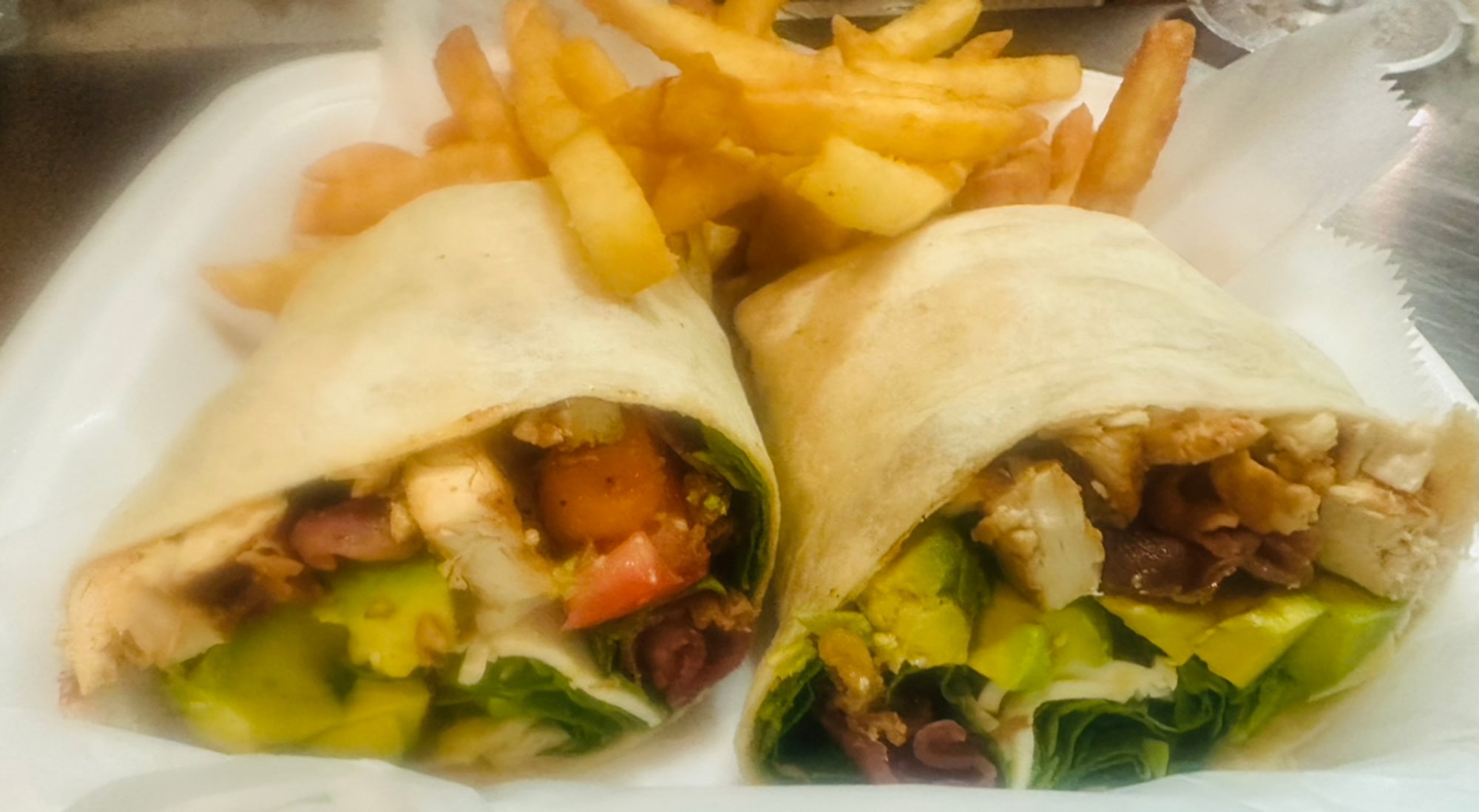 Bacon Avocado Chicken Wrap