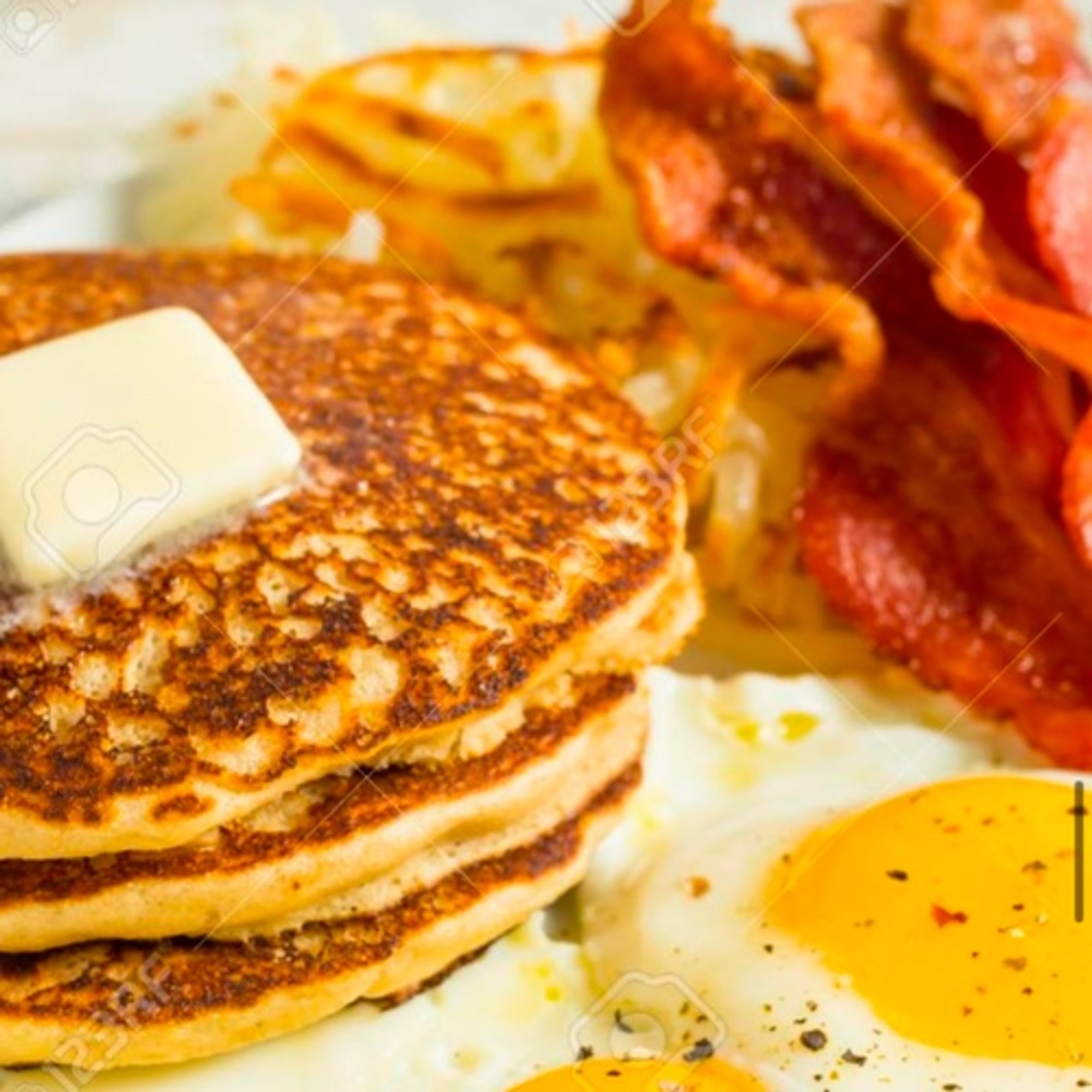 HUNGRY MAN SPECIAL WITH PANCAKES