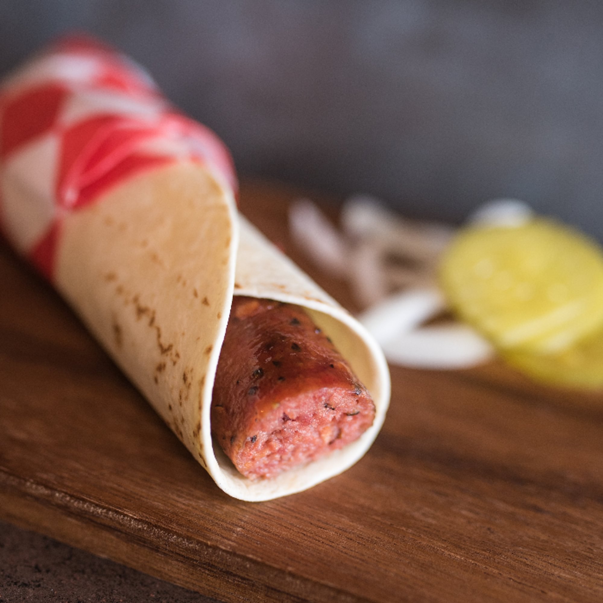 Beef Sausage Wrap