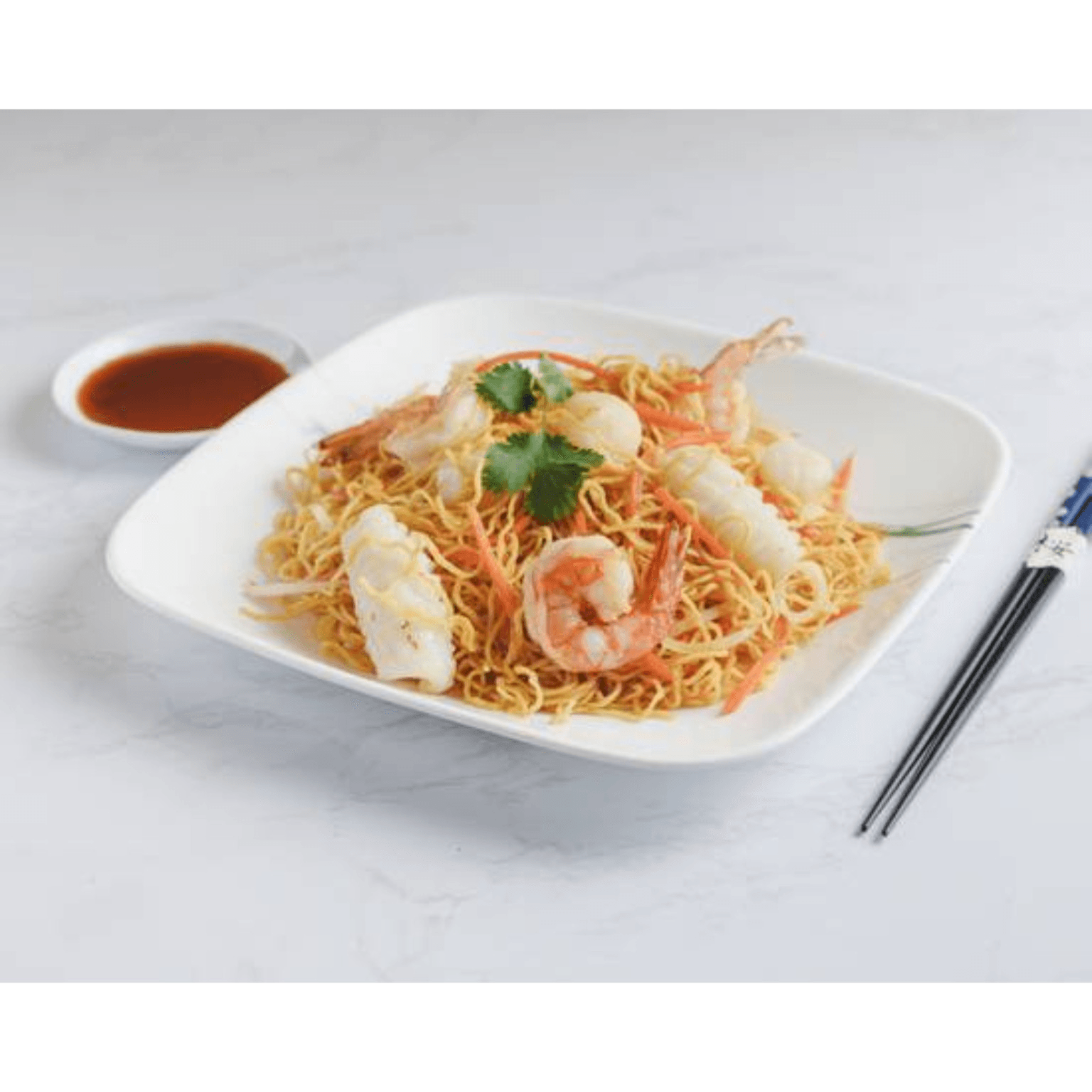 N9. Soft Egg Noodles with Seafood