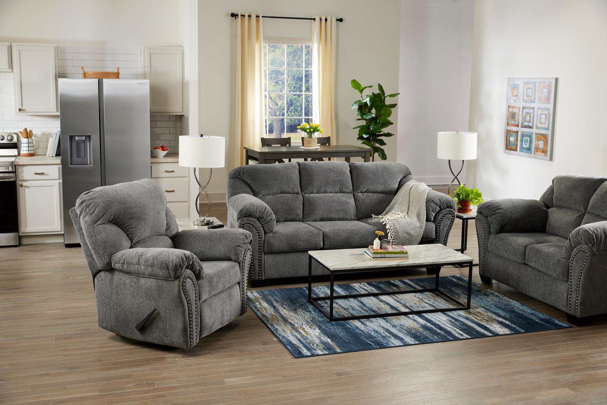 Allmaxx Sofa, Loveseat, & Recliner