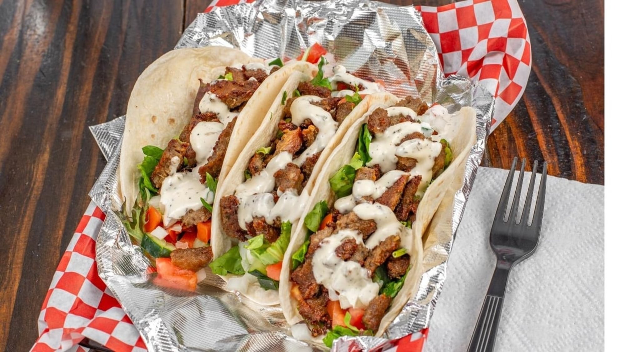 Three Gyro Tacos