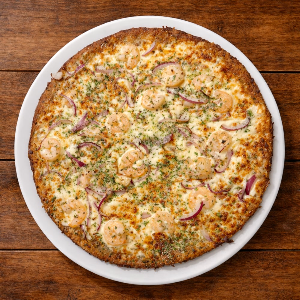 Shrimp Scampi Pizza