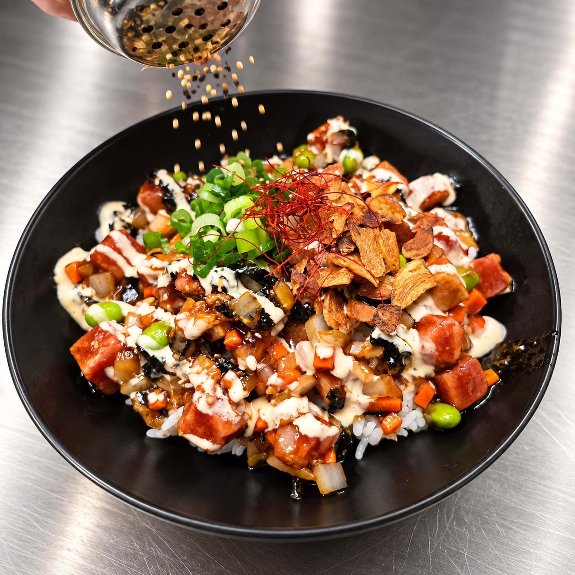 Sauteed Tuna Poke Rice Bowl