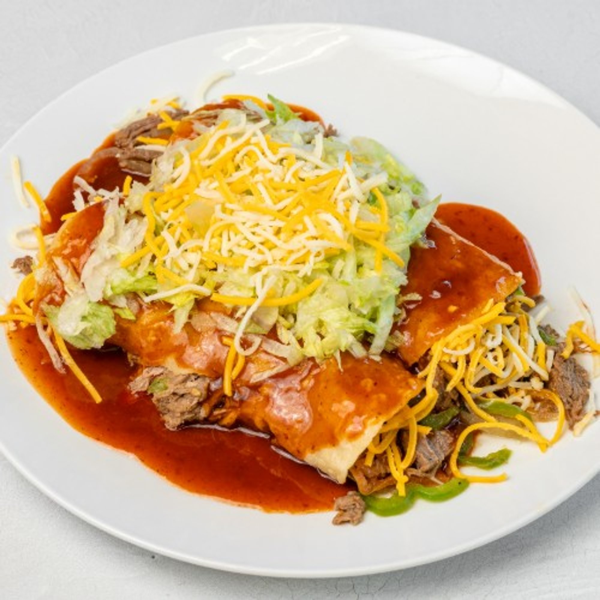 Mixed Beef with Cheese Enchilada