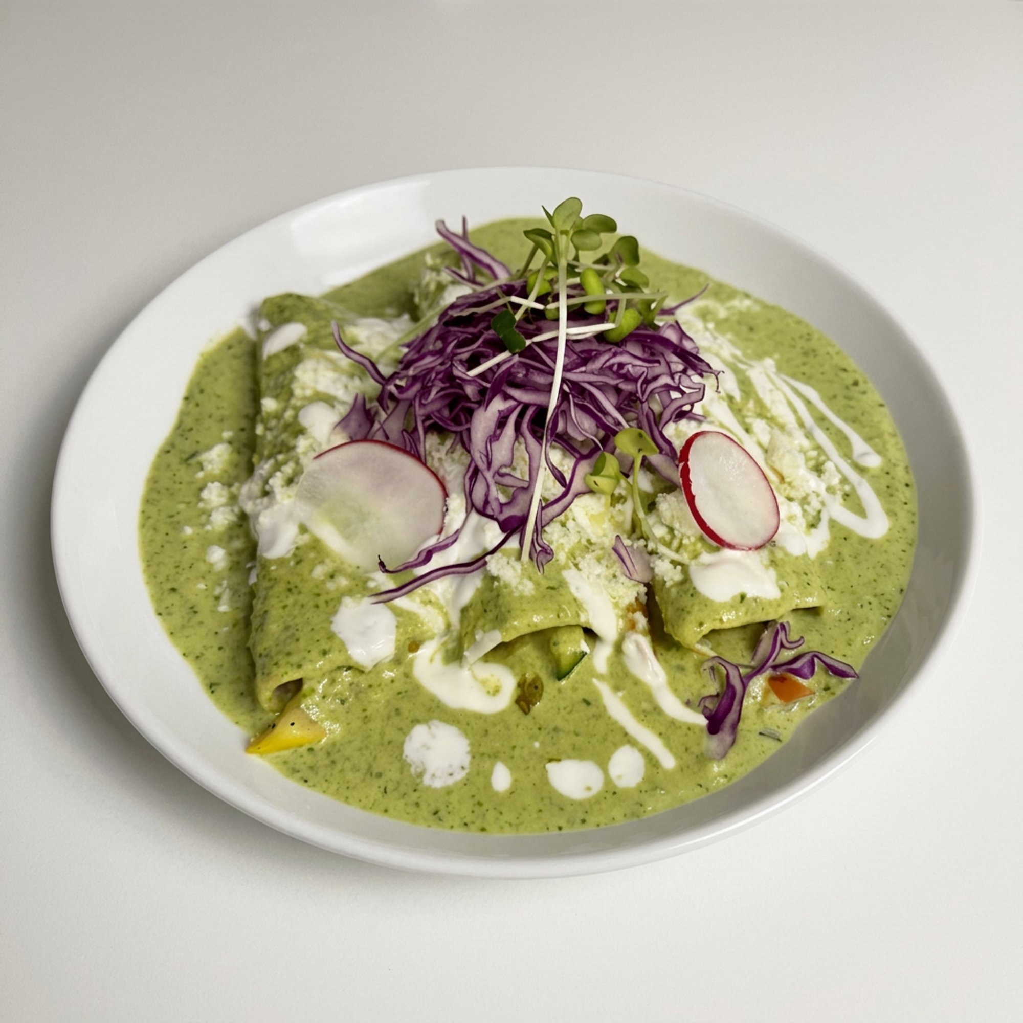 Enchiladas Poblanas Verdes