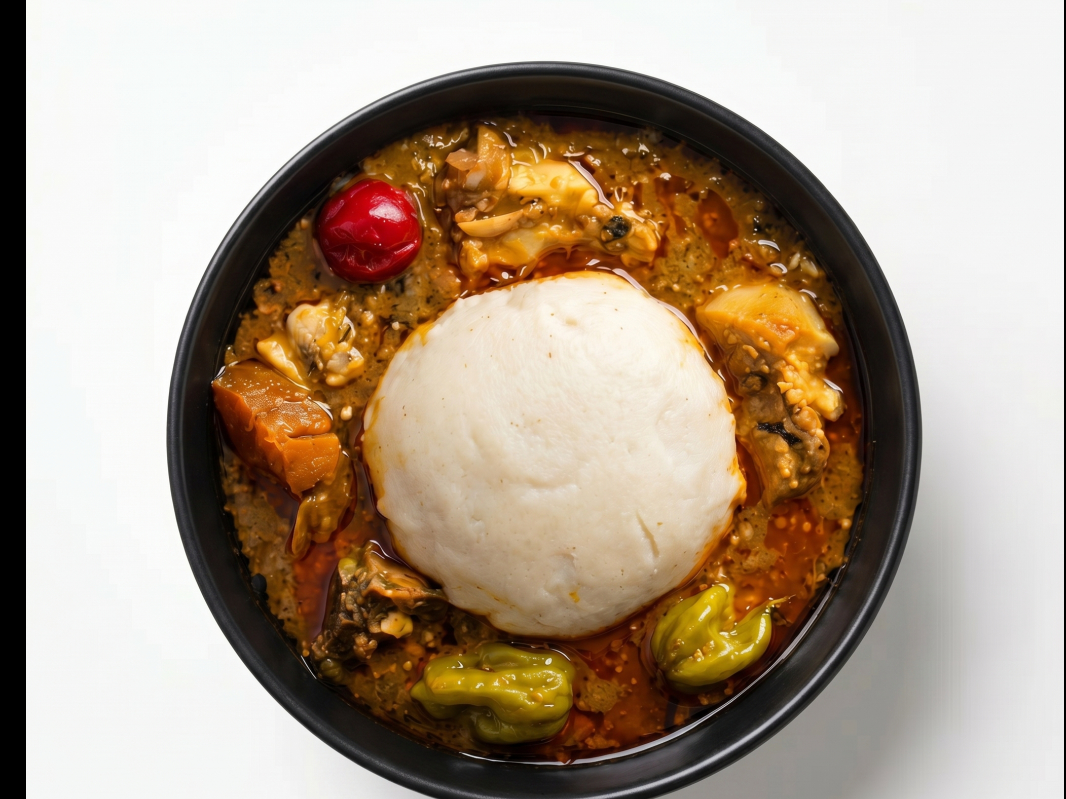 Okra Soup & Swallow Large