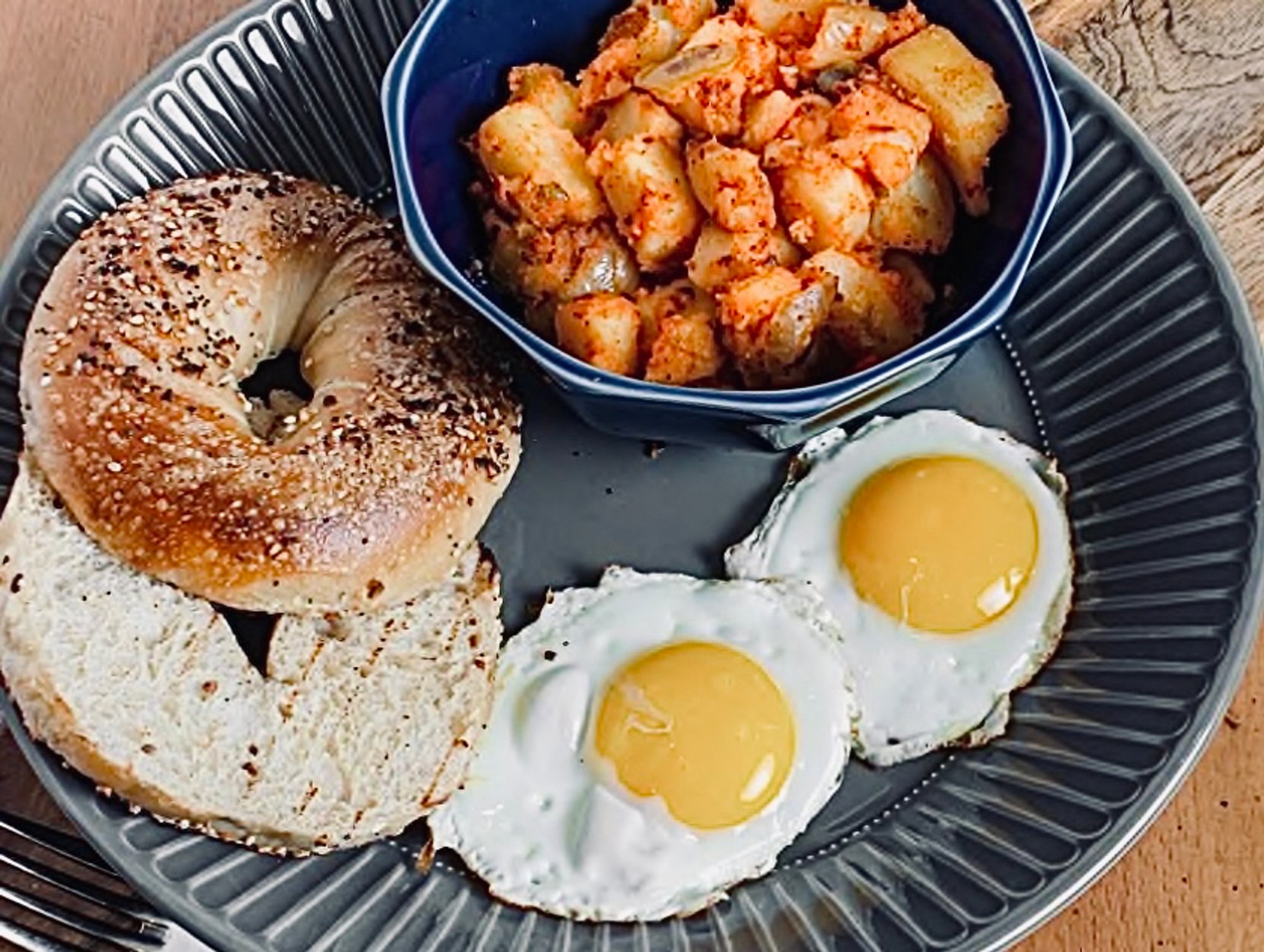 Double Eggs Platter
