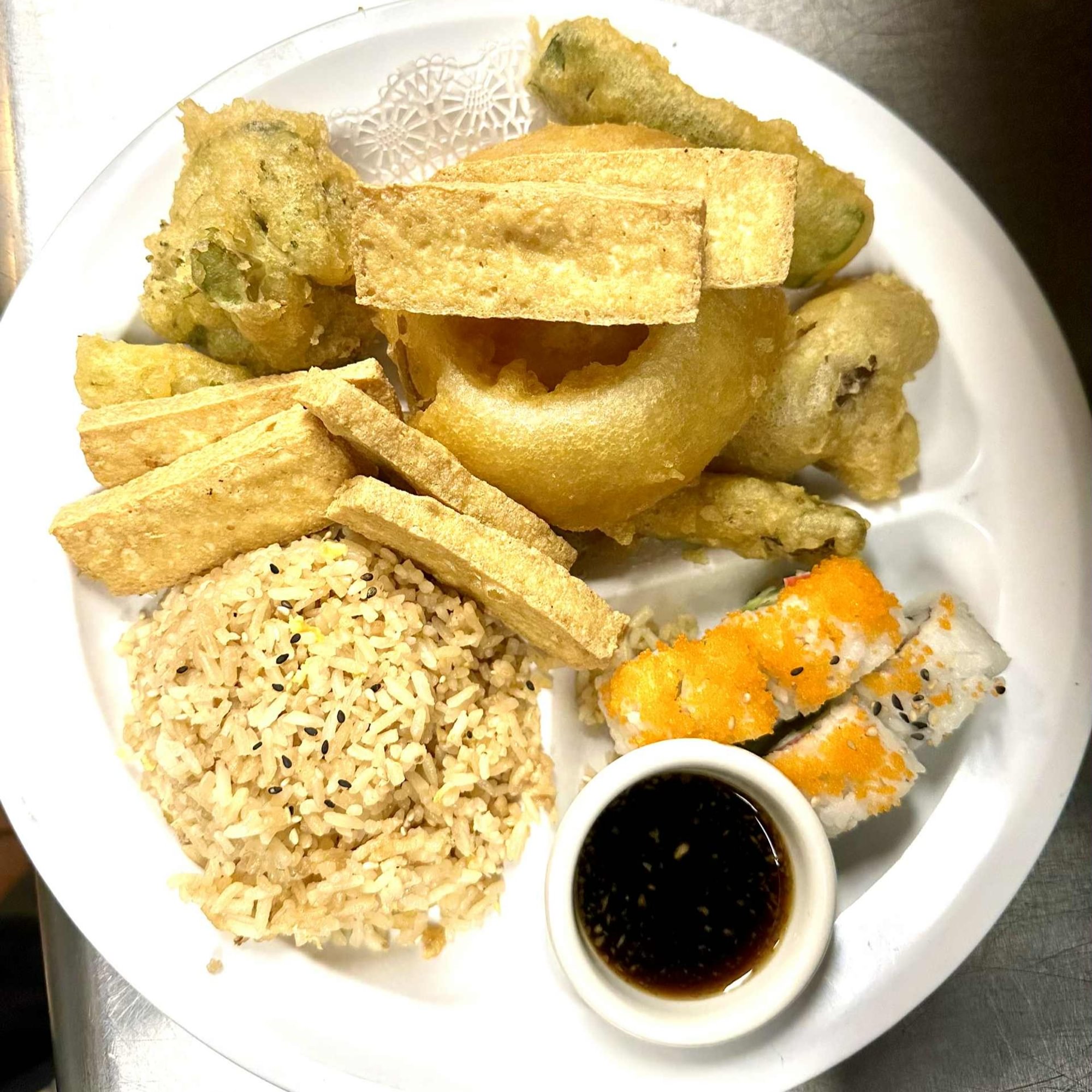 Tempura Tofu and Veggie Bento