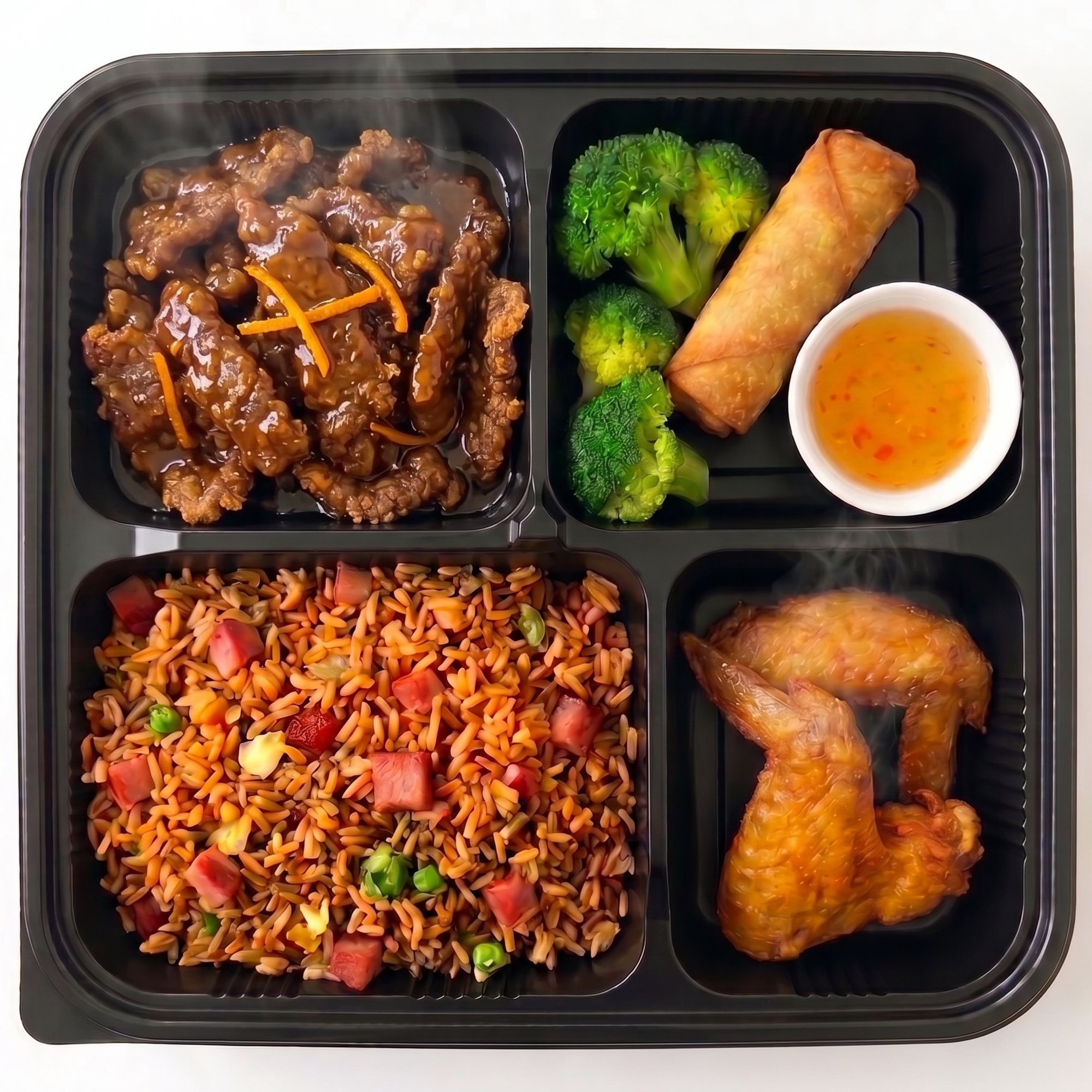 Orange Beef Plate (Pick 2 Appetizer)