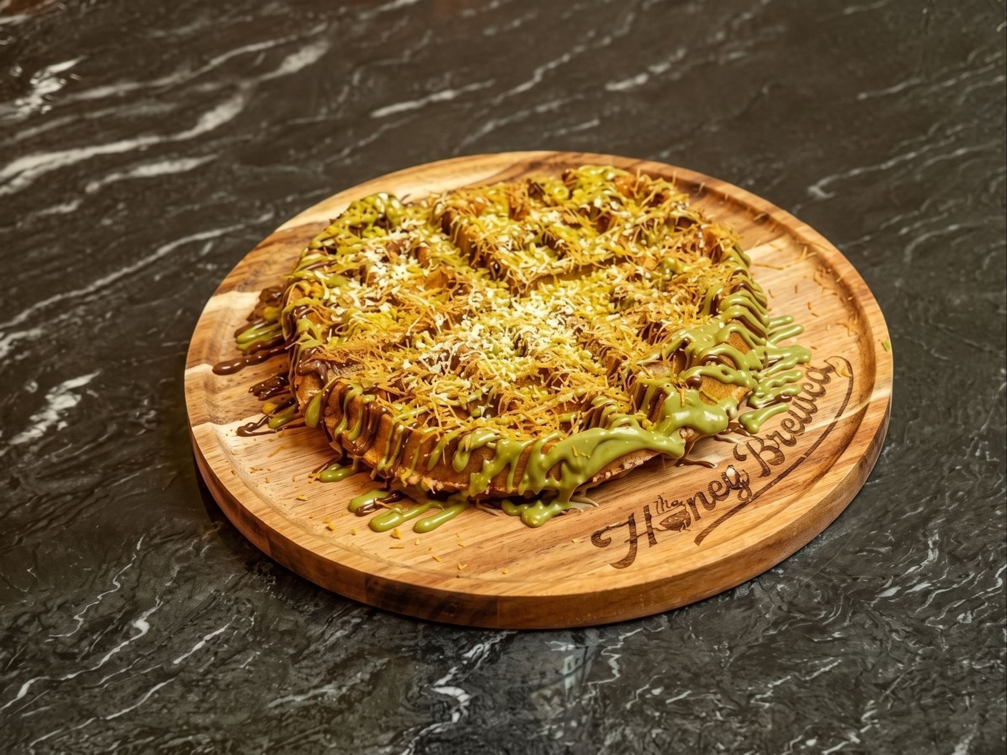 Dubai Waffle (Nutella & Pistachio)