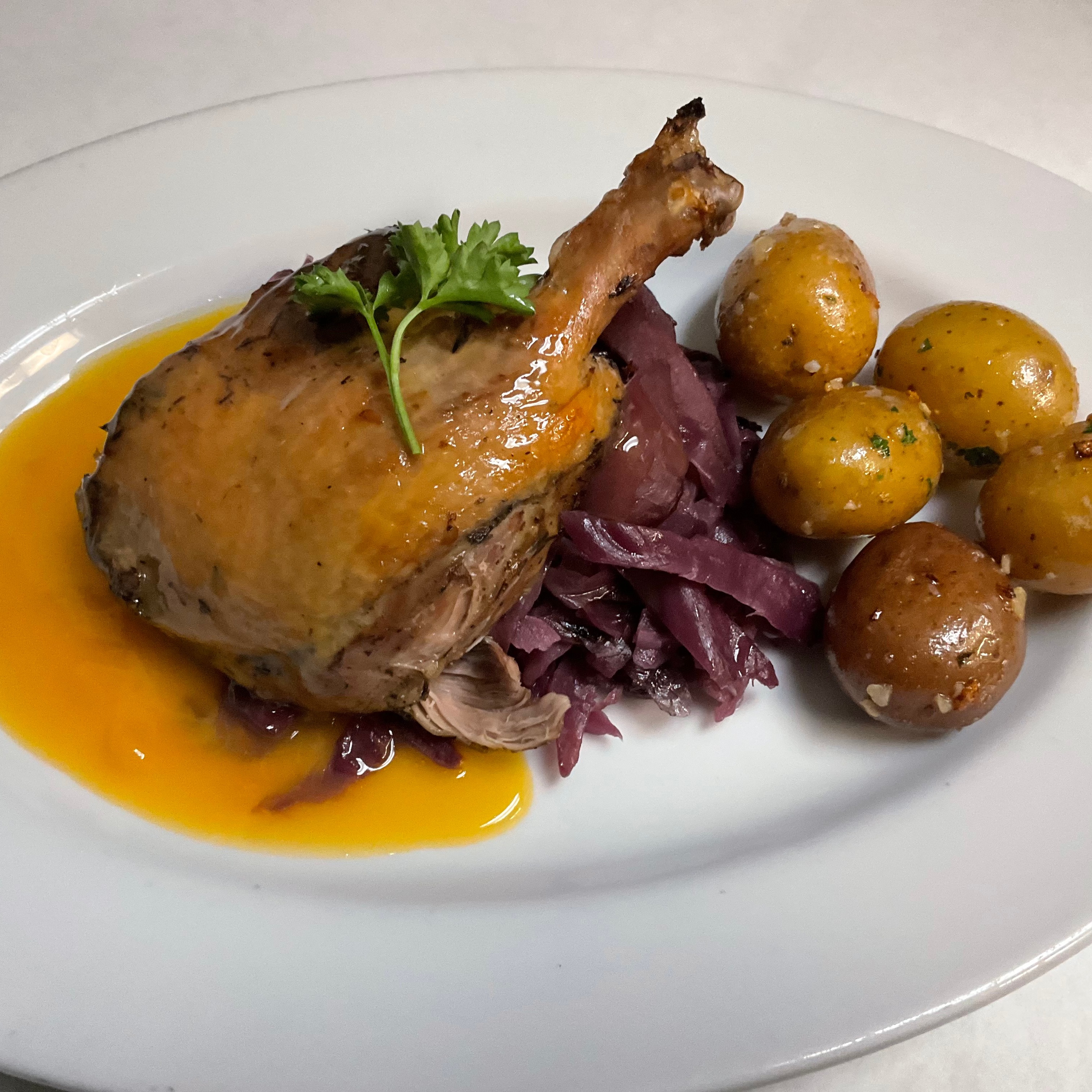 Crispy Duck leg Confit