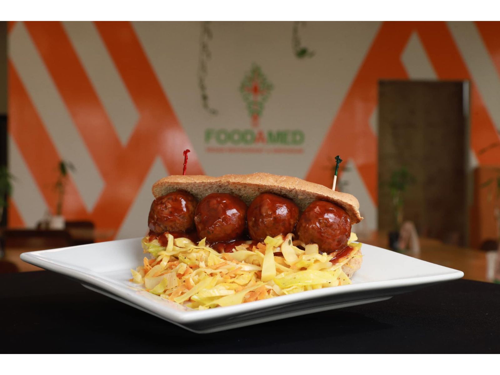 BBQ Meatless Ball Po'Boy