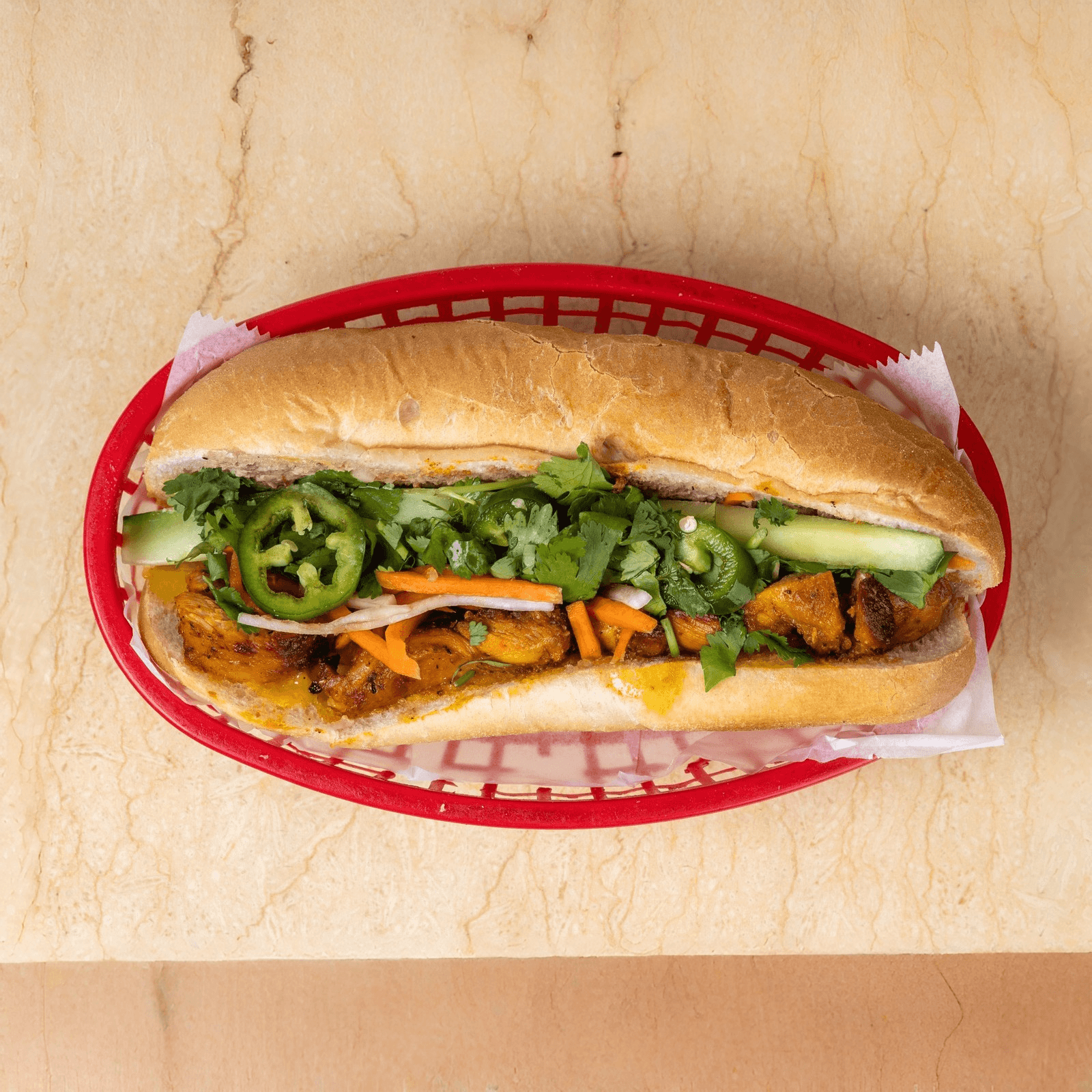 BBQ Beef Vietnamese Sandwich (Banh Mi Tai Nuong)