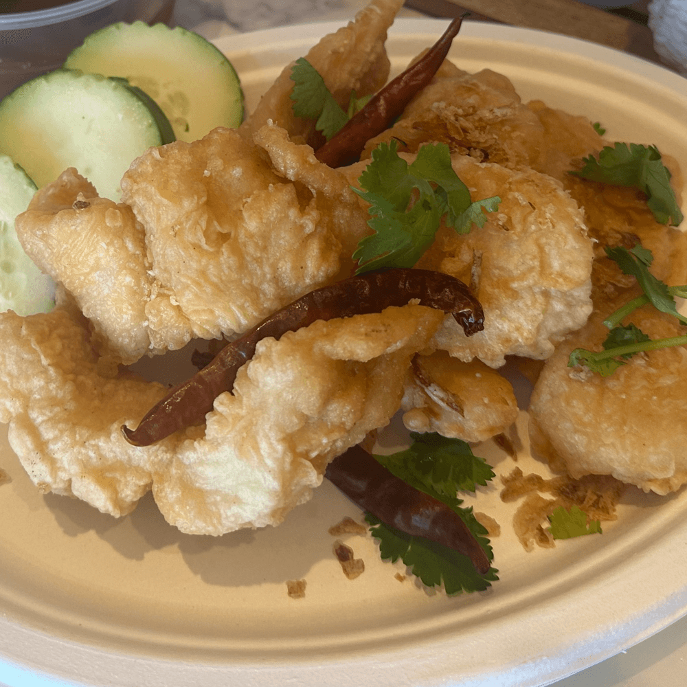 Pla Tod Tamarind or Shrimp (Lunch Combo)