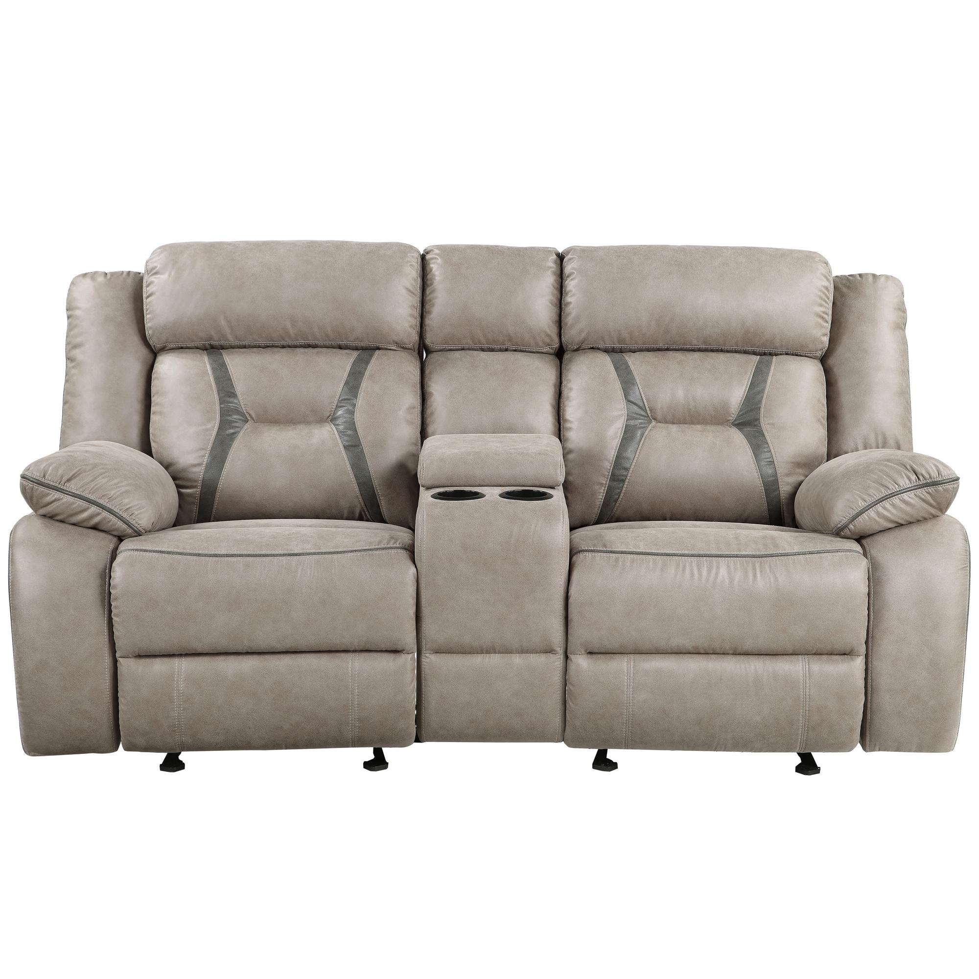 Tyson Reclining Glider Loveseat w/Consle