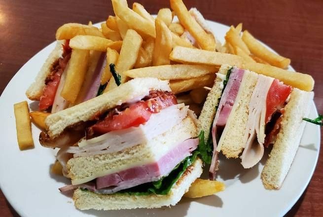 Turkey club sandwich