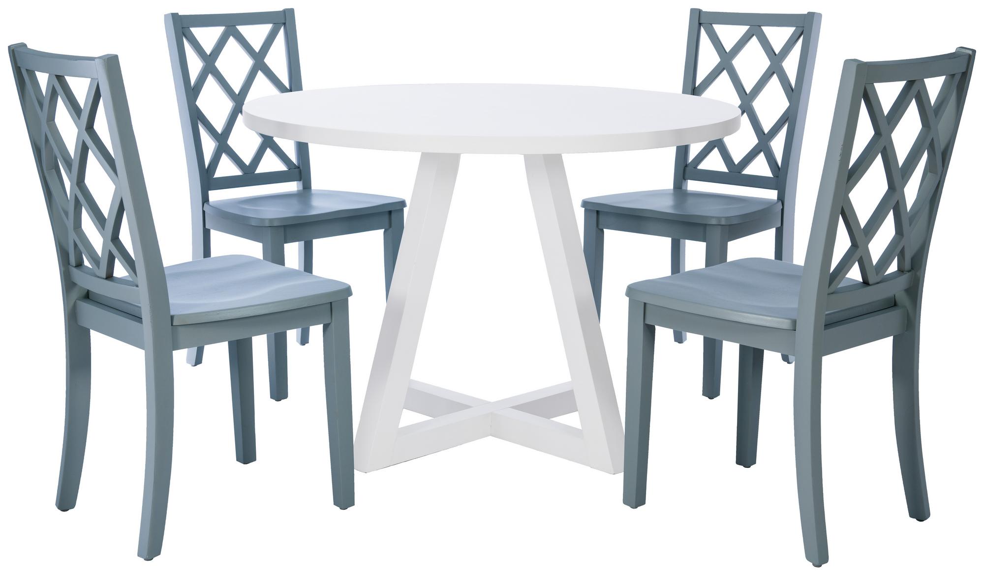 5-Piece Maui Graphite Round Dining Set