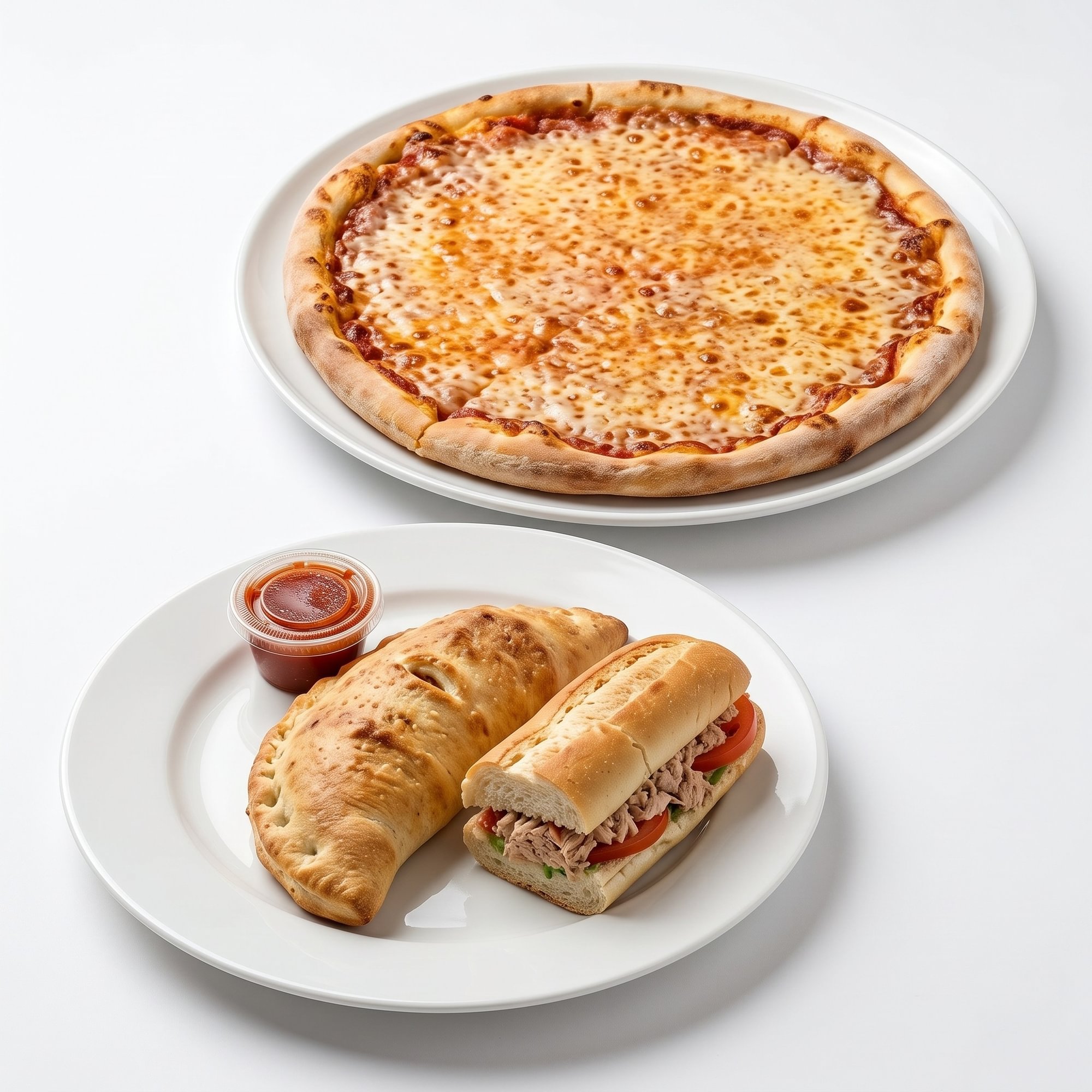 Special #3. Plain Pizza, Italian Sub & Cheese Calzone