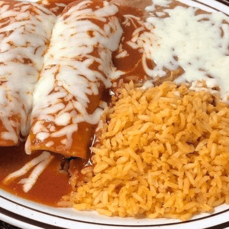Burrito, Enchilada, Rice & Beans