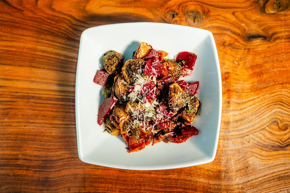 Maple Bacon Beet Brussels