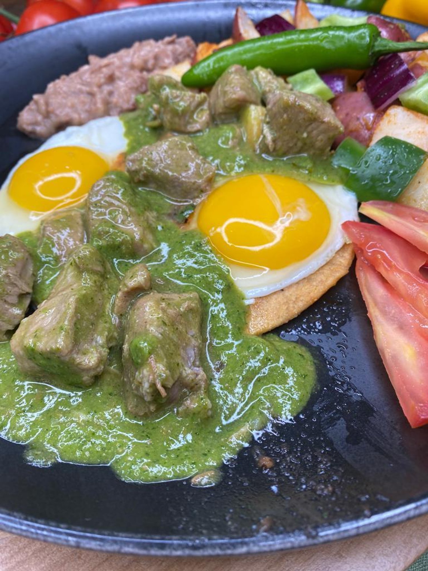 Huevos Con Chile Verde