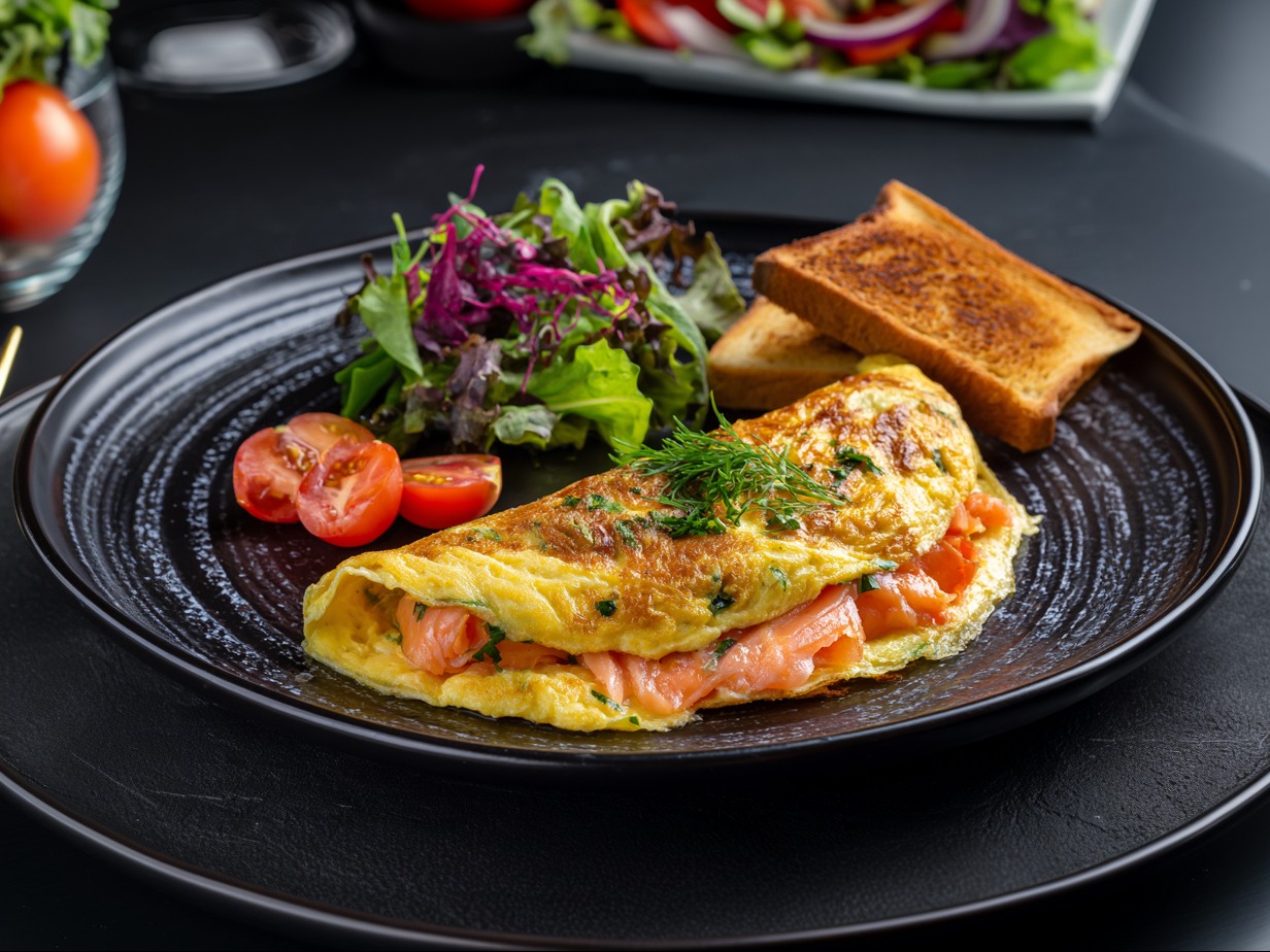 Smoked Salmon Omelette