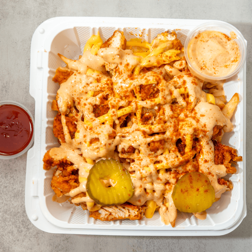 Chicken Tenders Loaded Fries
