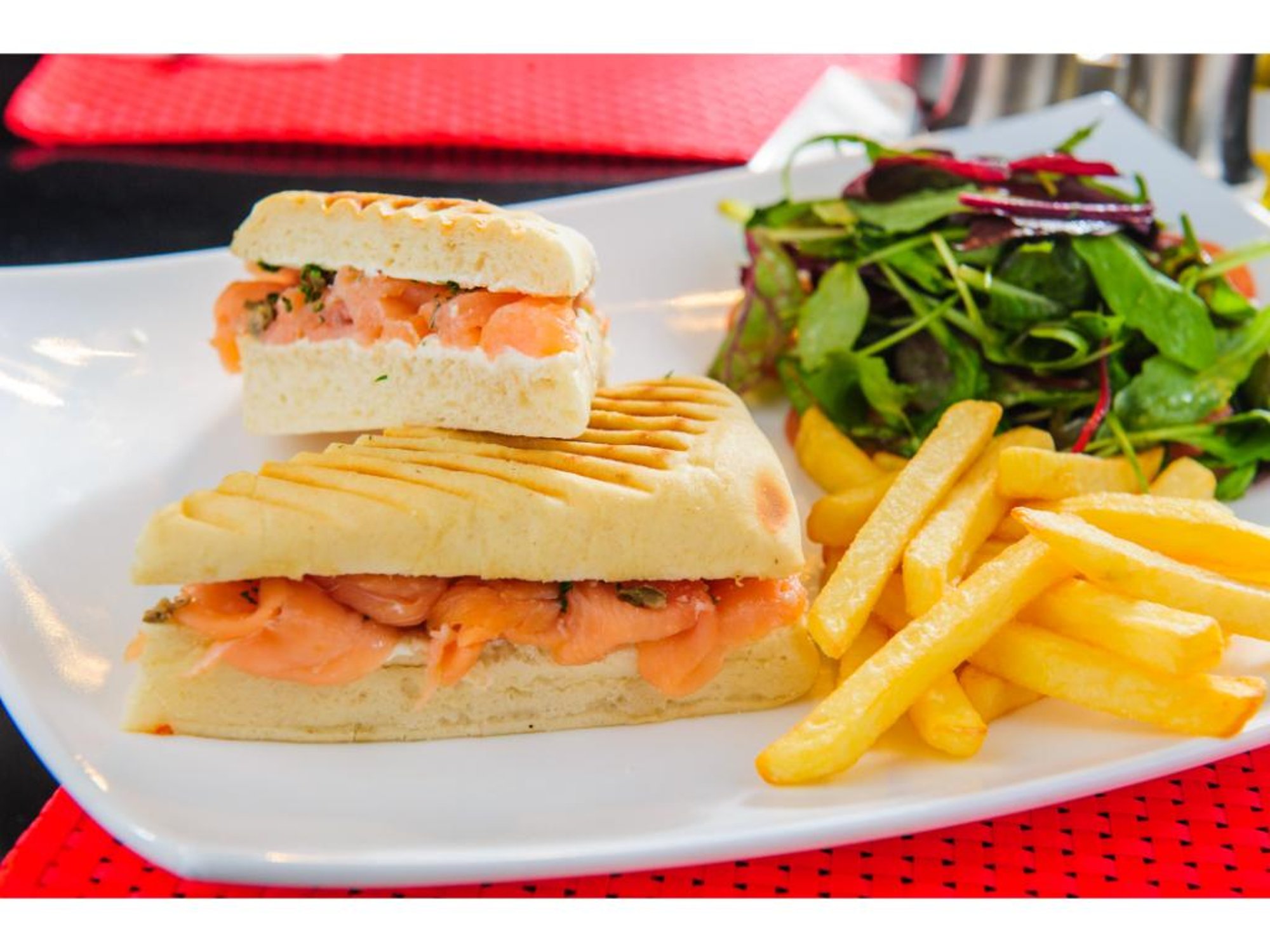 (C23) Grilled Salmon and Bacon