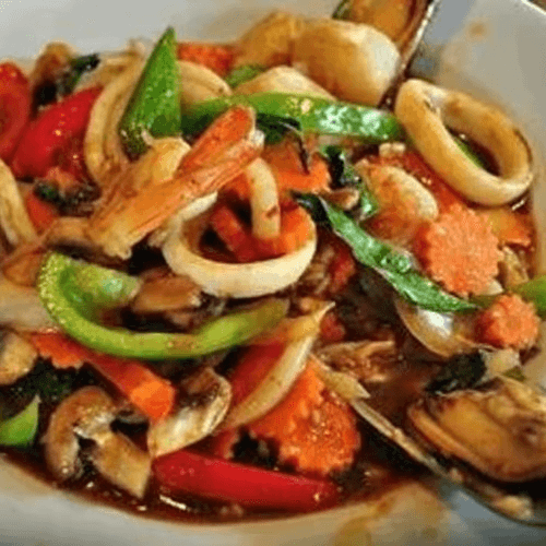 SP-5. Flaming Seafood