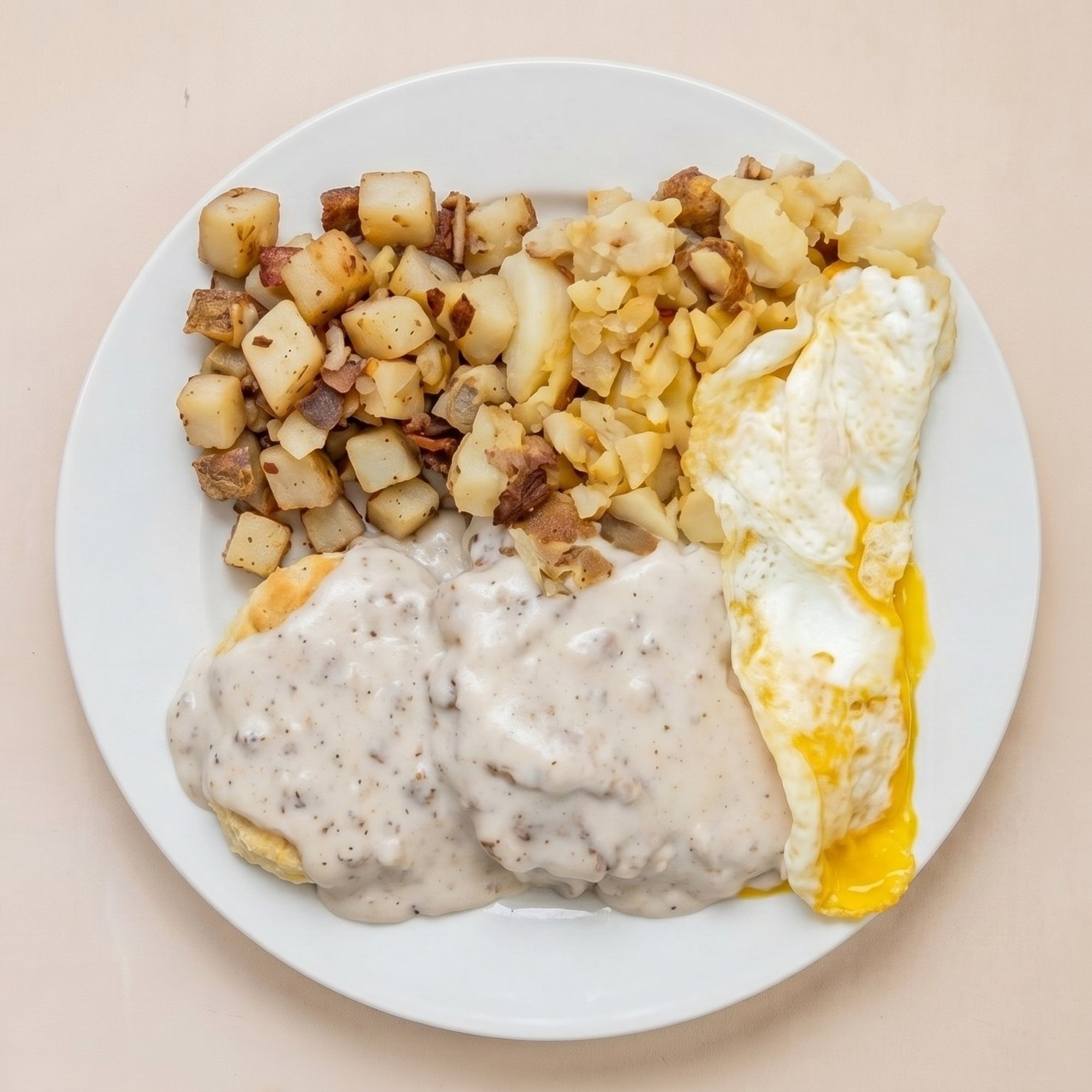 Country Fried Steak and Eggs