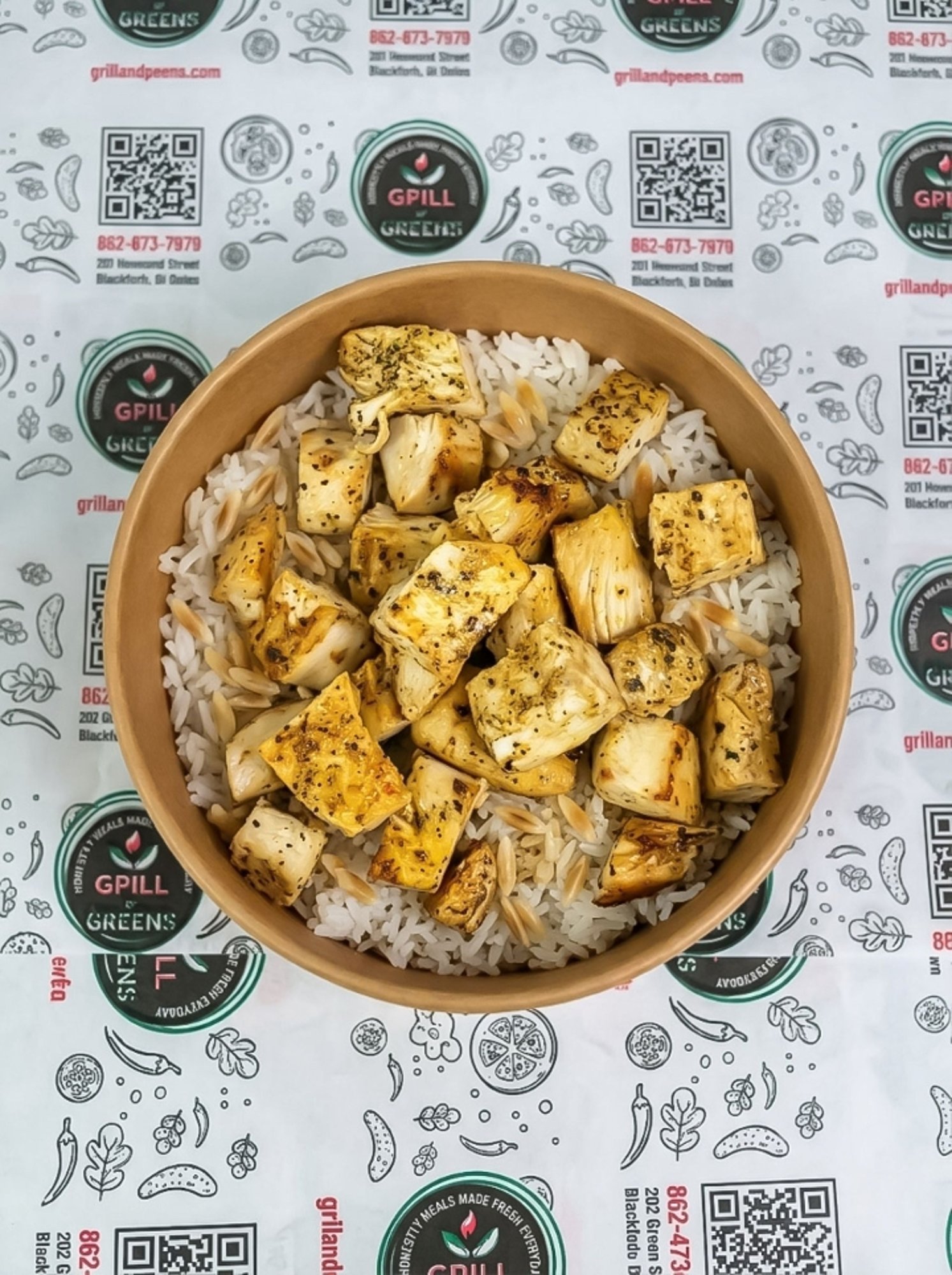 Grilled Chicken with Rice or Salad
