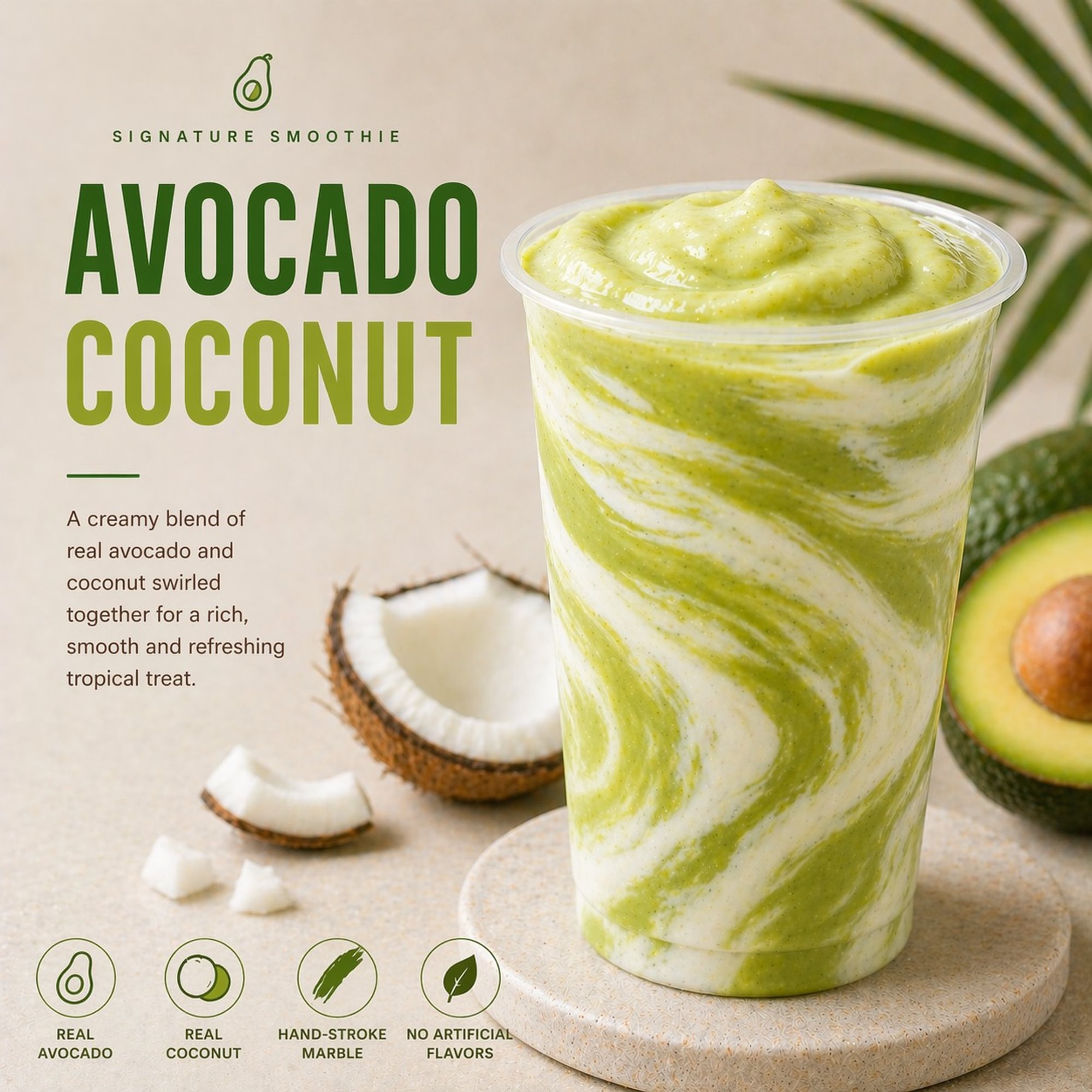 Avocado Coconut Marble