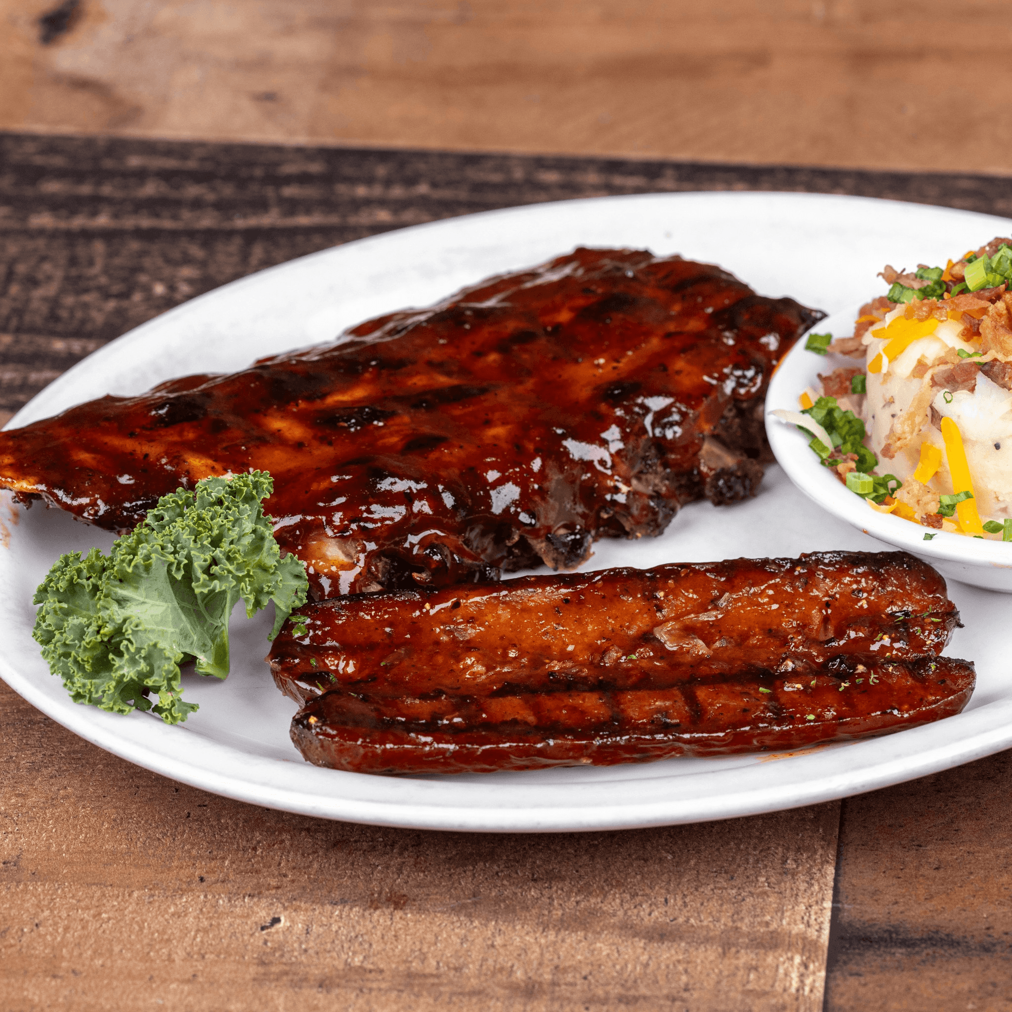 Baby Back Ribs & Roadhouse Sausage